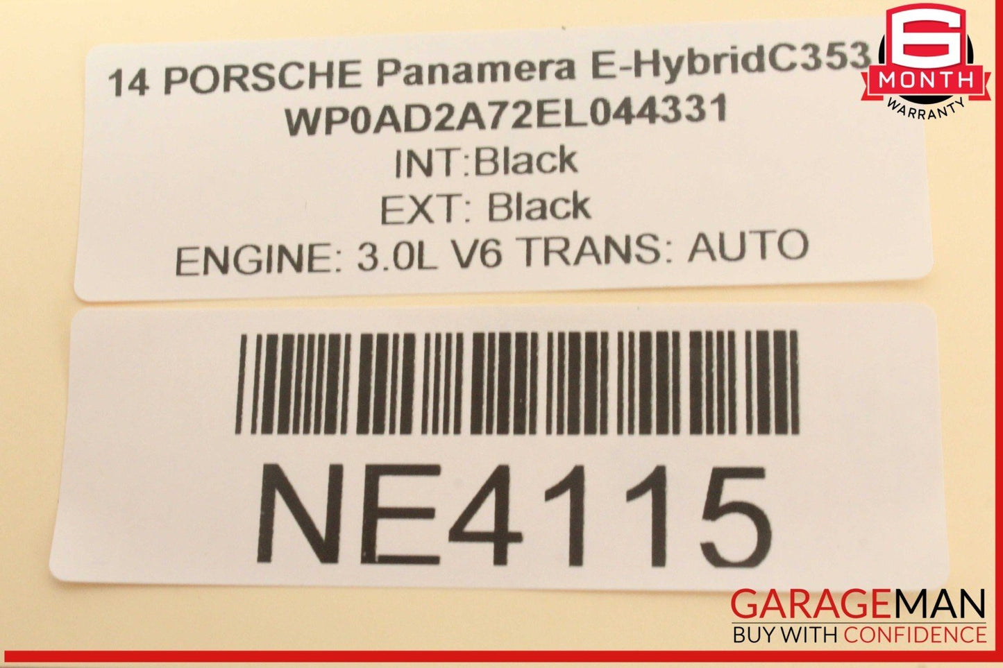 10-16 Porsche Panamera 970 E-Hybrid Rear Right Passenger Side Lower Control Arm