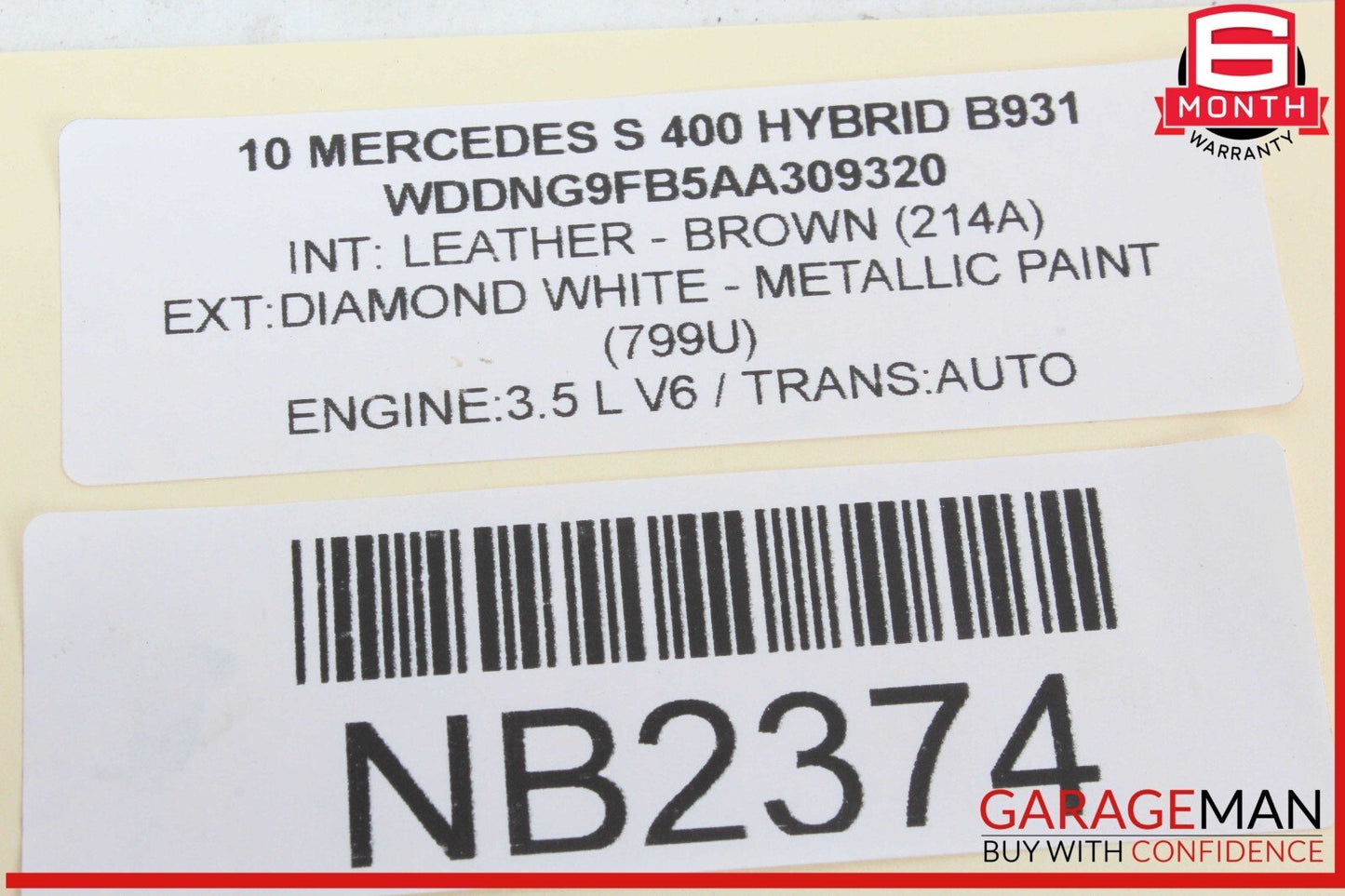 06-13 Mercedes W221 S400 Hybrid Left Side Engine Motor Cylinder Head Valve Cover