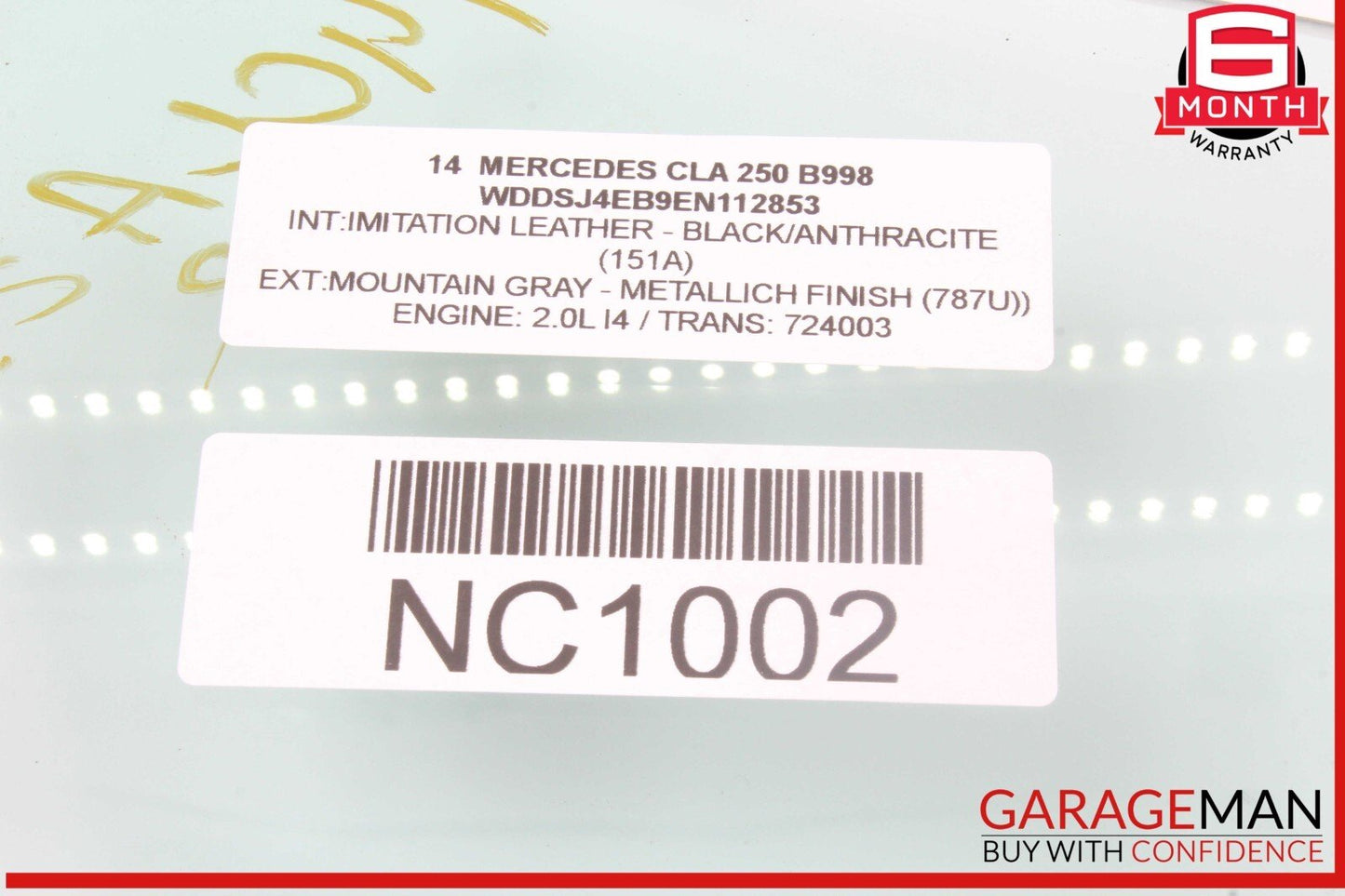 14-18 Mercedes W117 CLA250 Front Right Passenger Door Window Auto Glass OEM