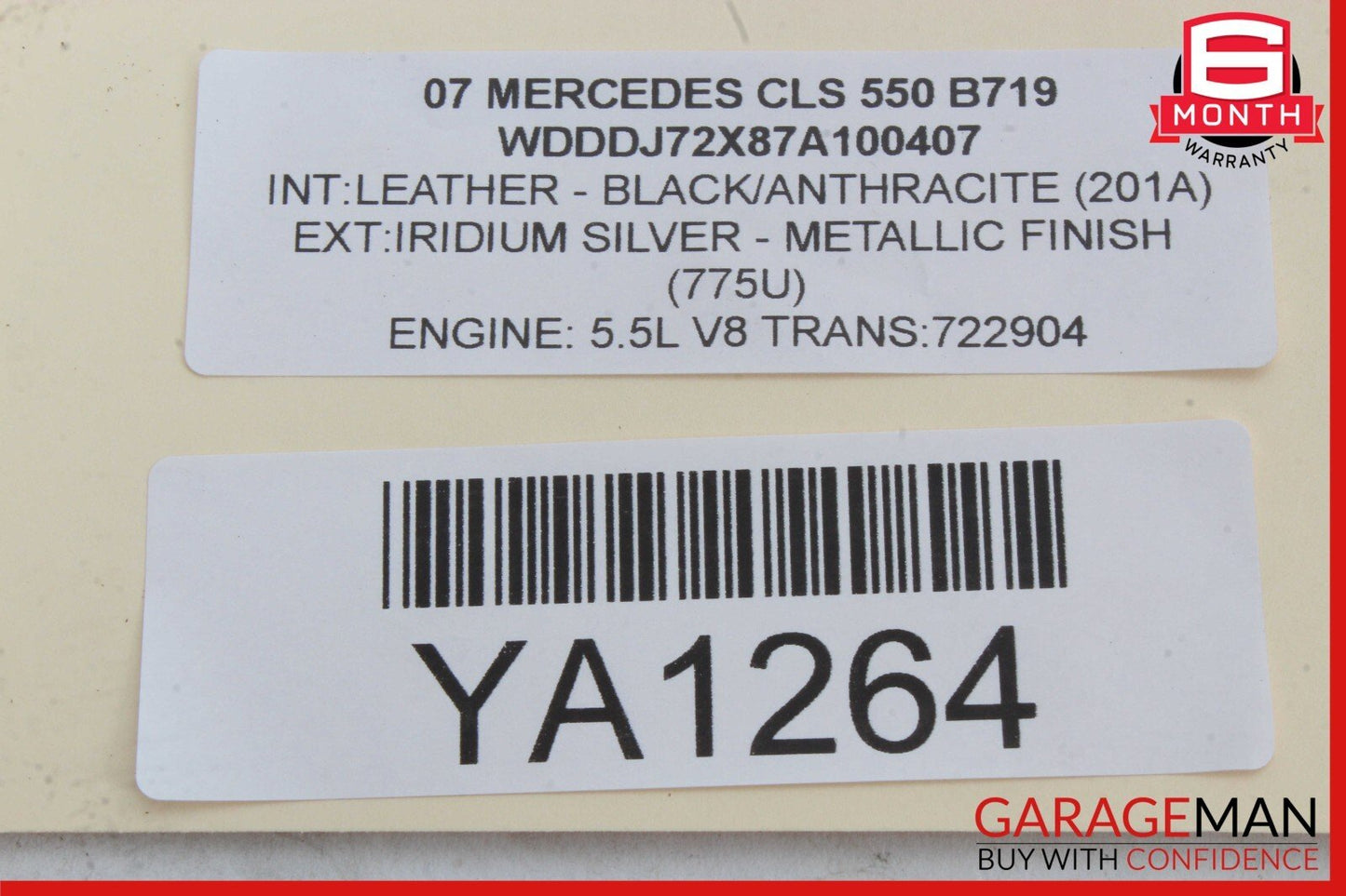 06-11 Mercedes W219 CLS550 CLS63 AMG Airmatic Compressor Air Pressure Tank