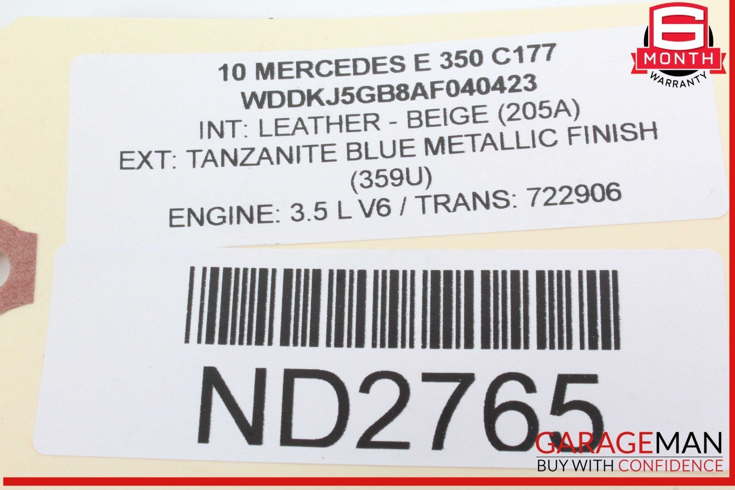10-13 Mercedes W207 E350 E550 Dashboard Glove Box Compartment 2076800491 OEM