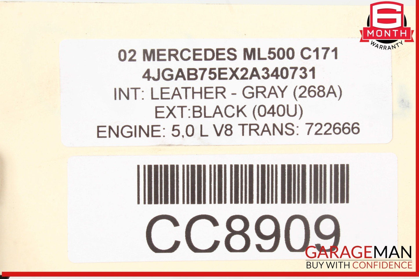 98-05 Mercedes W163 ML500 ML320 Rear Diff Differential Axle Carrier Assembly OEM