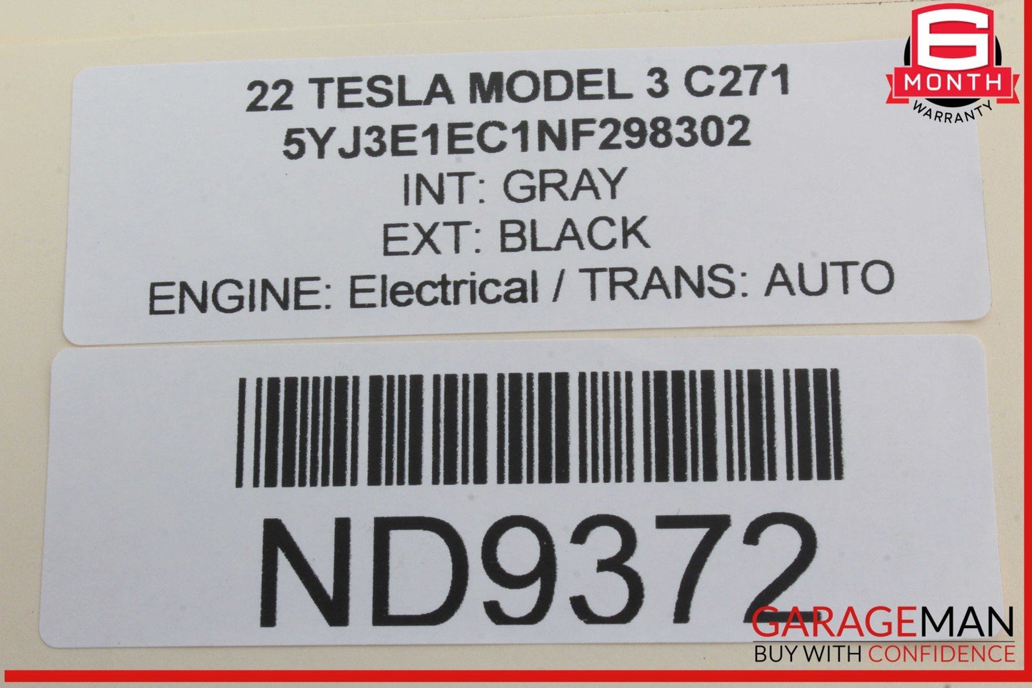 20-25 Tesla Model 3 Rear Left Driver Side Exterior Door Handle OEM