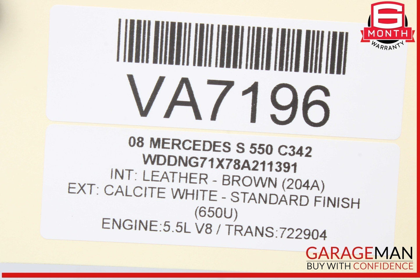 07-09 Mercedes W221 S550 CL550 CL600 Rear Trunk SAM Fuse Box Module Assembly OEM