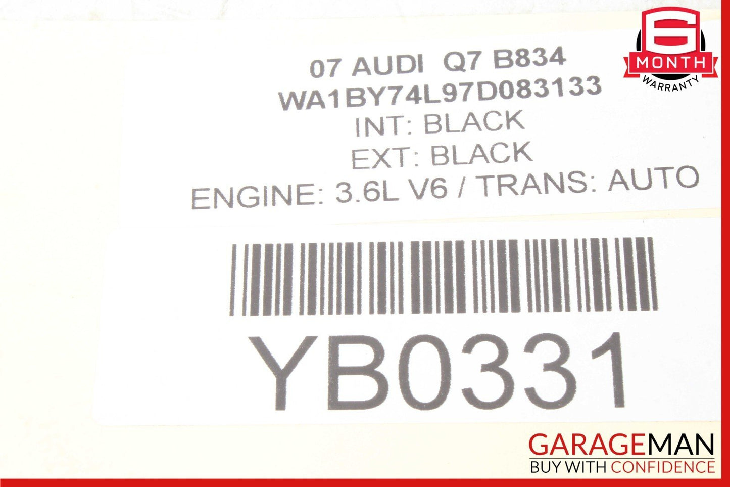 07-09 Audi Q7 4L Engine Motor Starter 0001123024 Bosch OEM