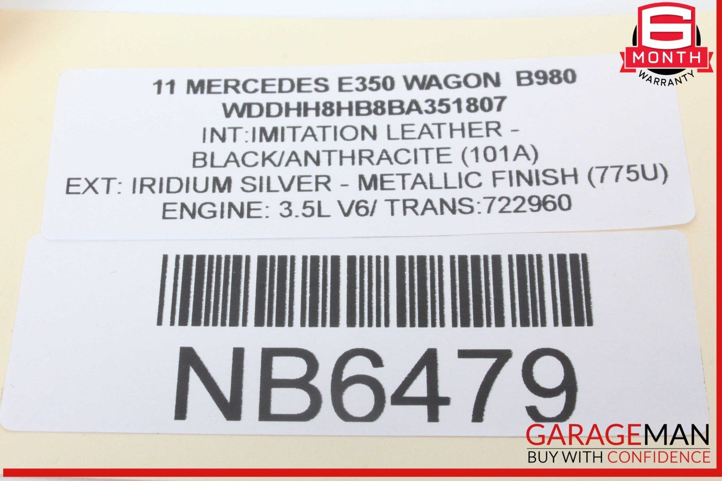 11-16 Mercedes W212 E350 Wagon Rear Left Side Parcelf Shelf Rail Motor OEM