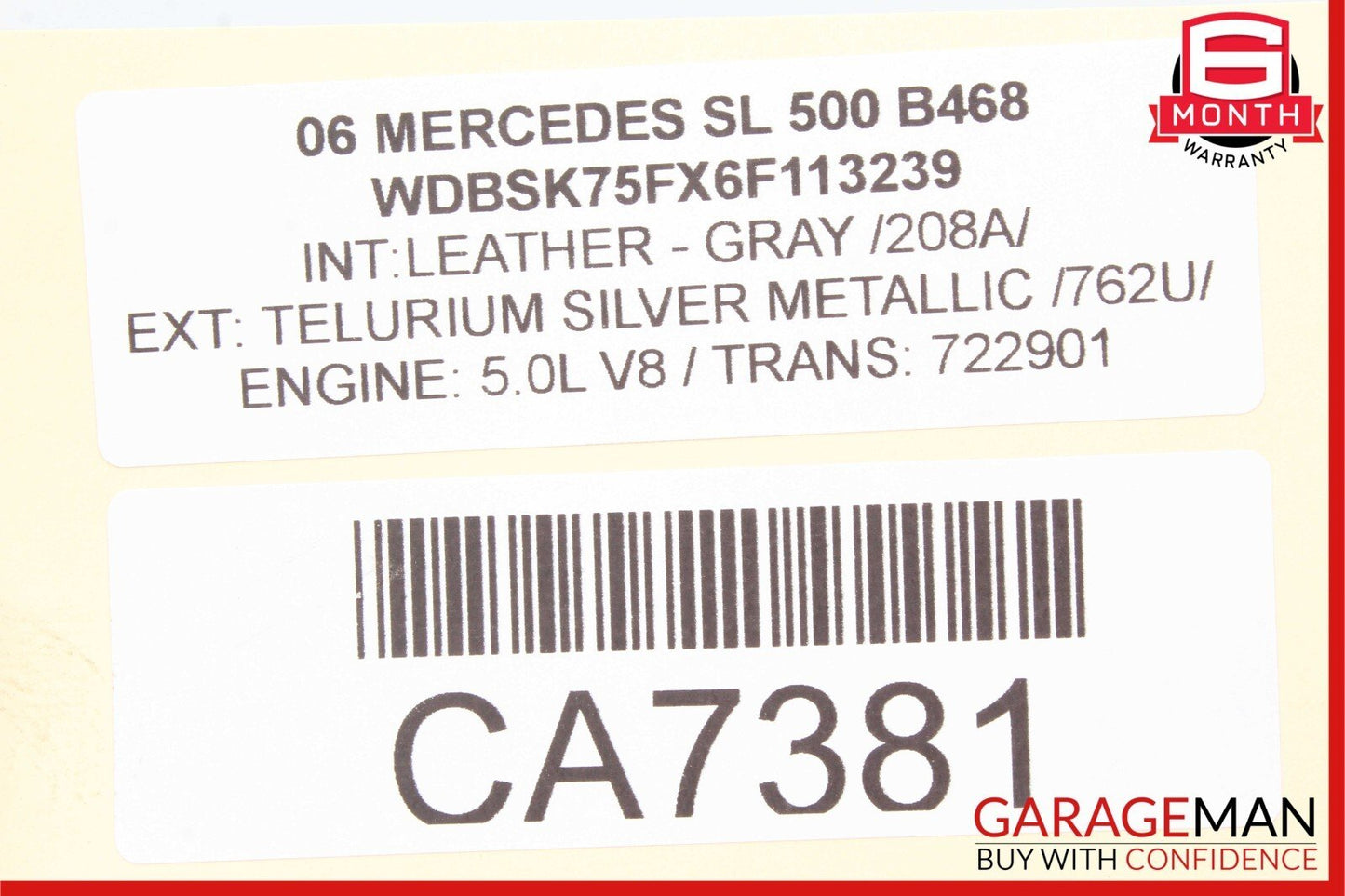03-12 Mercedes R230 SL500 SL600 Front Left Suspension Upper Control Arm OEM