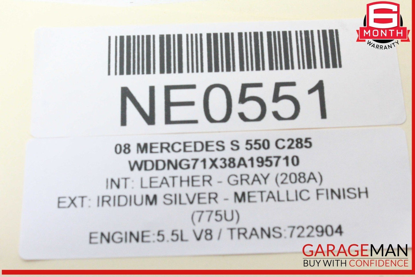 07-13 Mercedes W221 S550 S400 S600 Rear Left or Right Side Window Control Switch