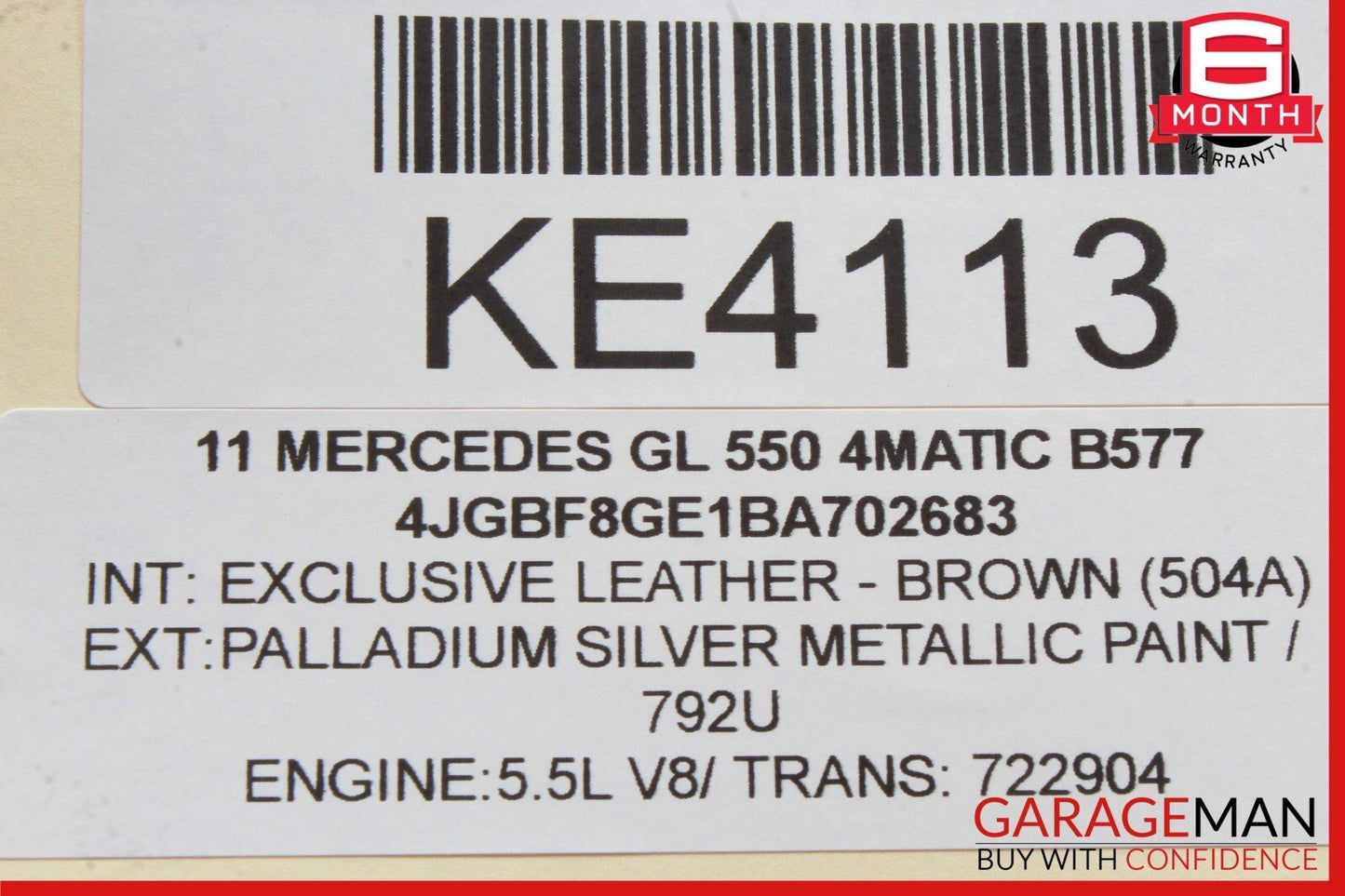 03-12 Mercedes X164 GL550 E350 GL450 Front Right Seat Control Module Unit