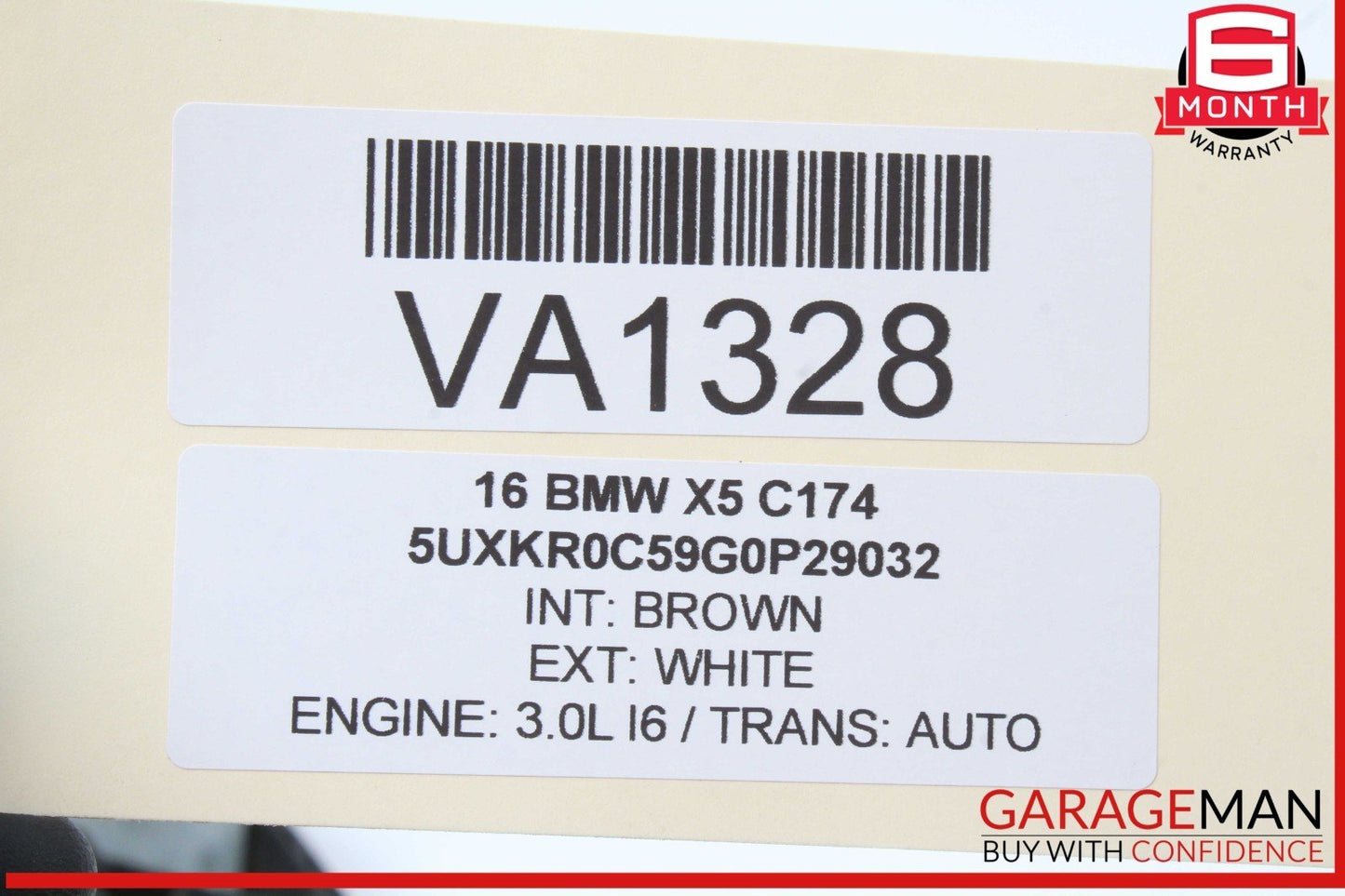 14-18 BMW X5 X6 Rear Right Passenger Side Exterior Door Handle White OEM