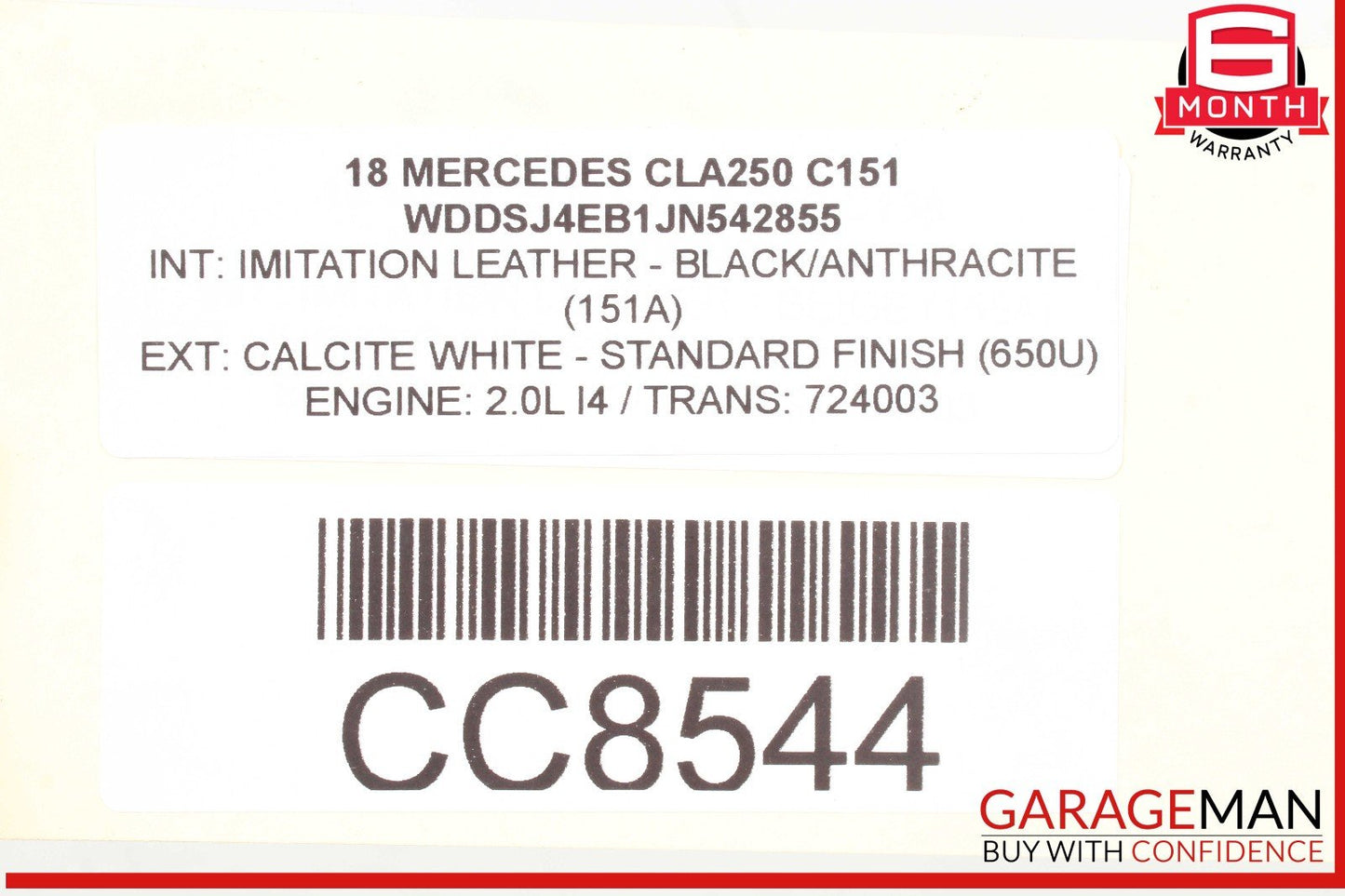 14-19 Mercedes W117 CLA250 2.0 Automatic Transmission Gearbox OEM