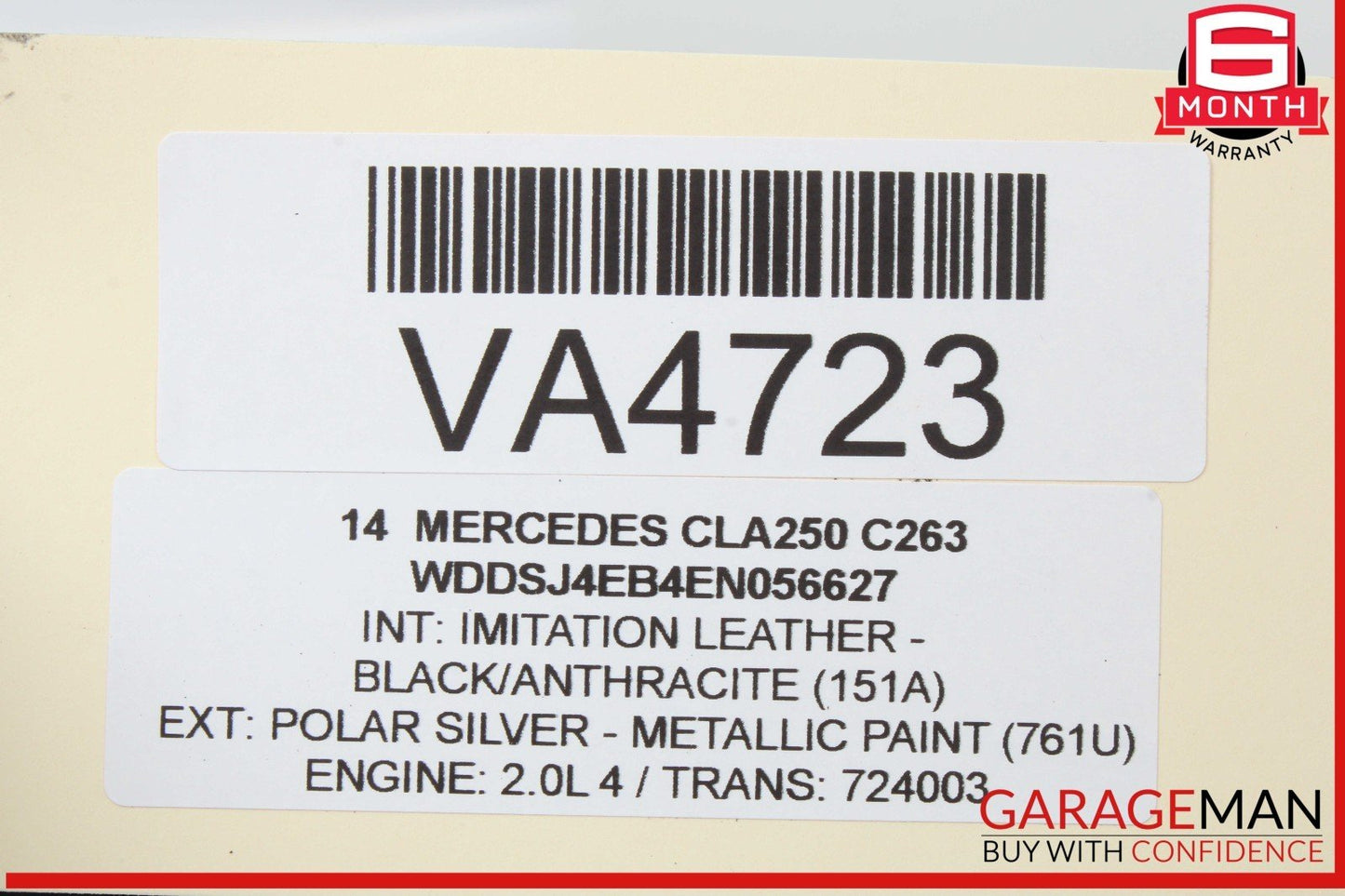 14-19 Mercedes W117 CLA250 Rear Left Side Spindle Knuckle Hub Bearing OEM