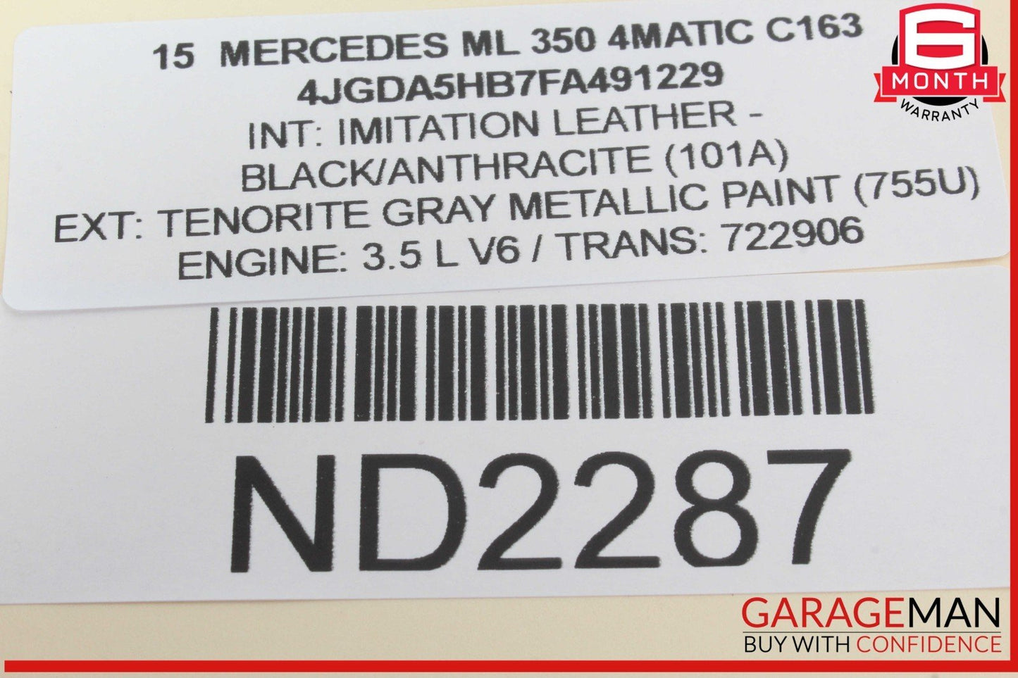 12-15 Mercedes W166 ML350 4MATIC Diesel AC A/C Air Conditioning Hose Pipe Line