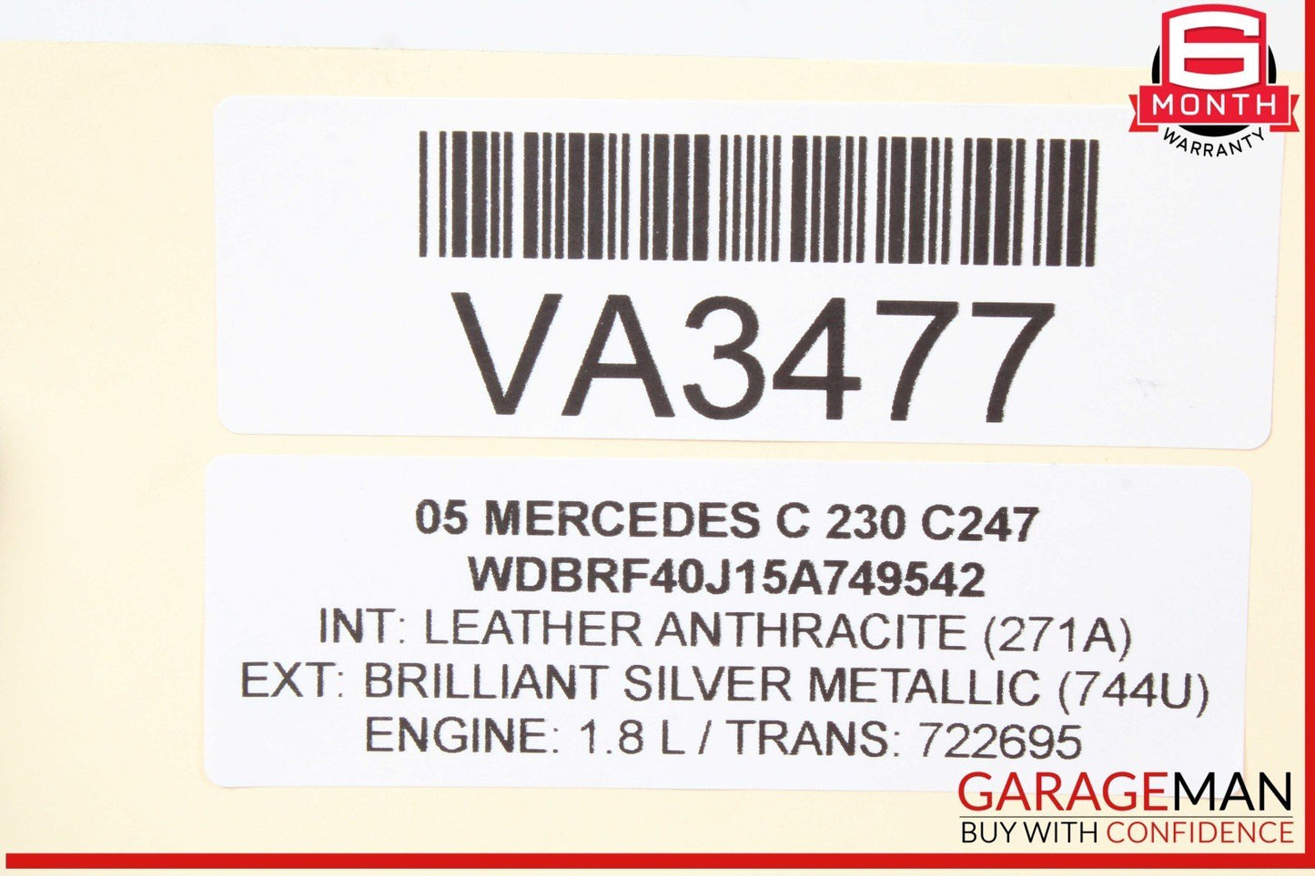 03-09 Mercedes W203 C230 Front Right Side Lower Suspension Control Arm OEM