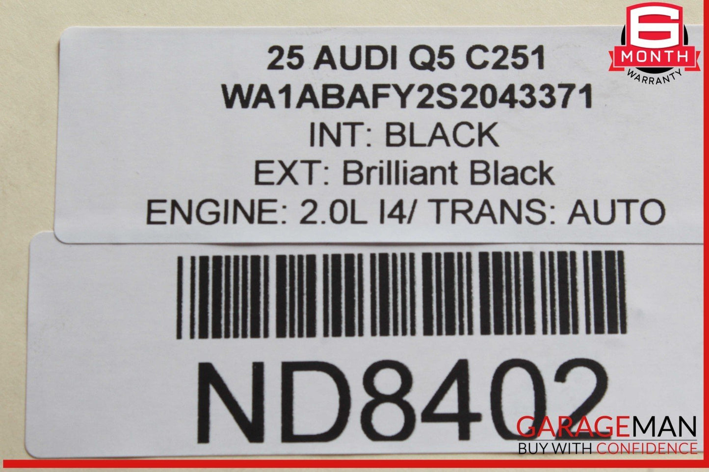 18-25 Audi Q5 Rear Diff Differential Axle Carrier Assembly 0B0500043 OEM