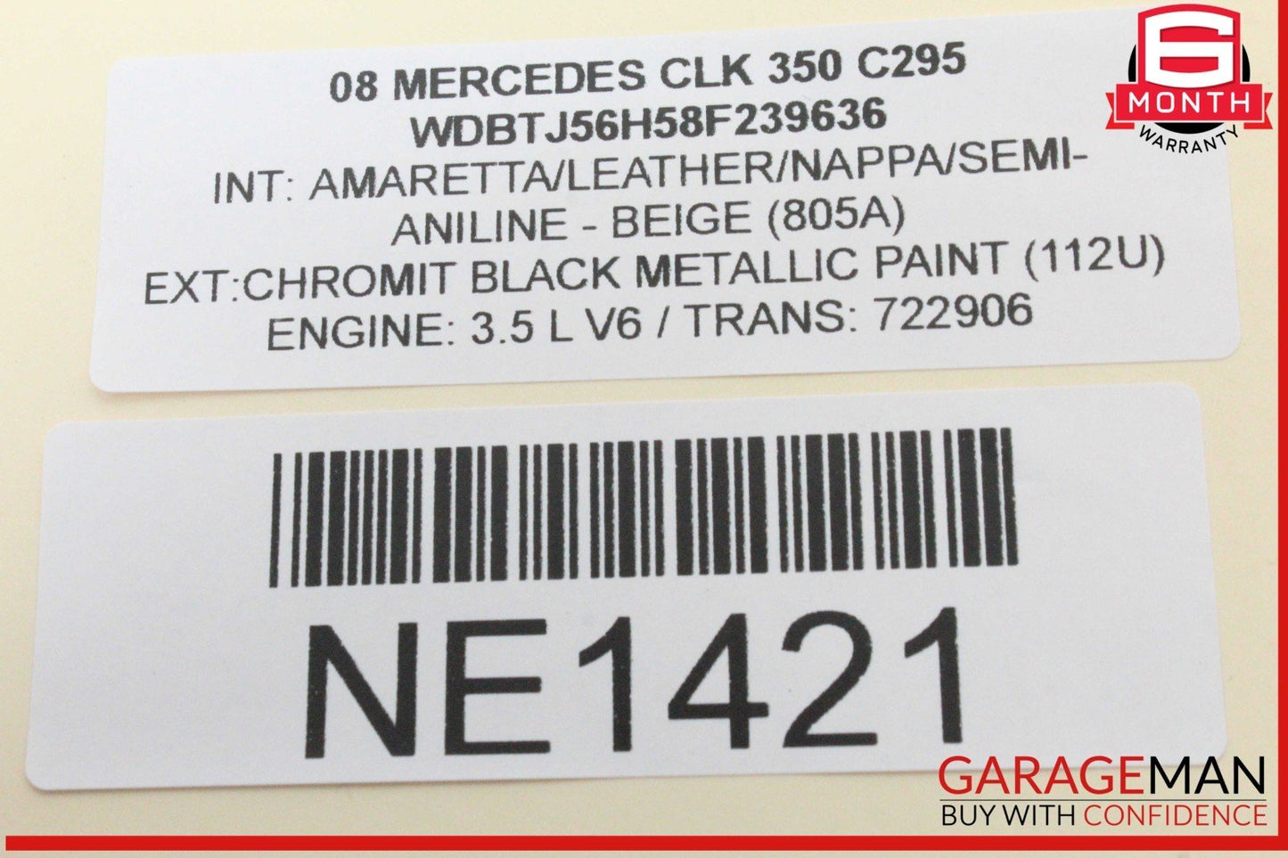 03-09 Mercedes W209 CLK350 CLK550 Front Right Door Control Module Unit OEM