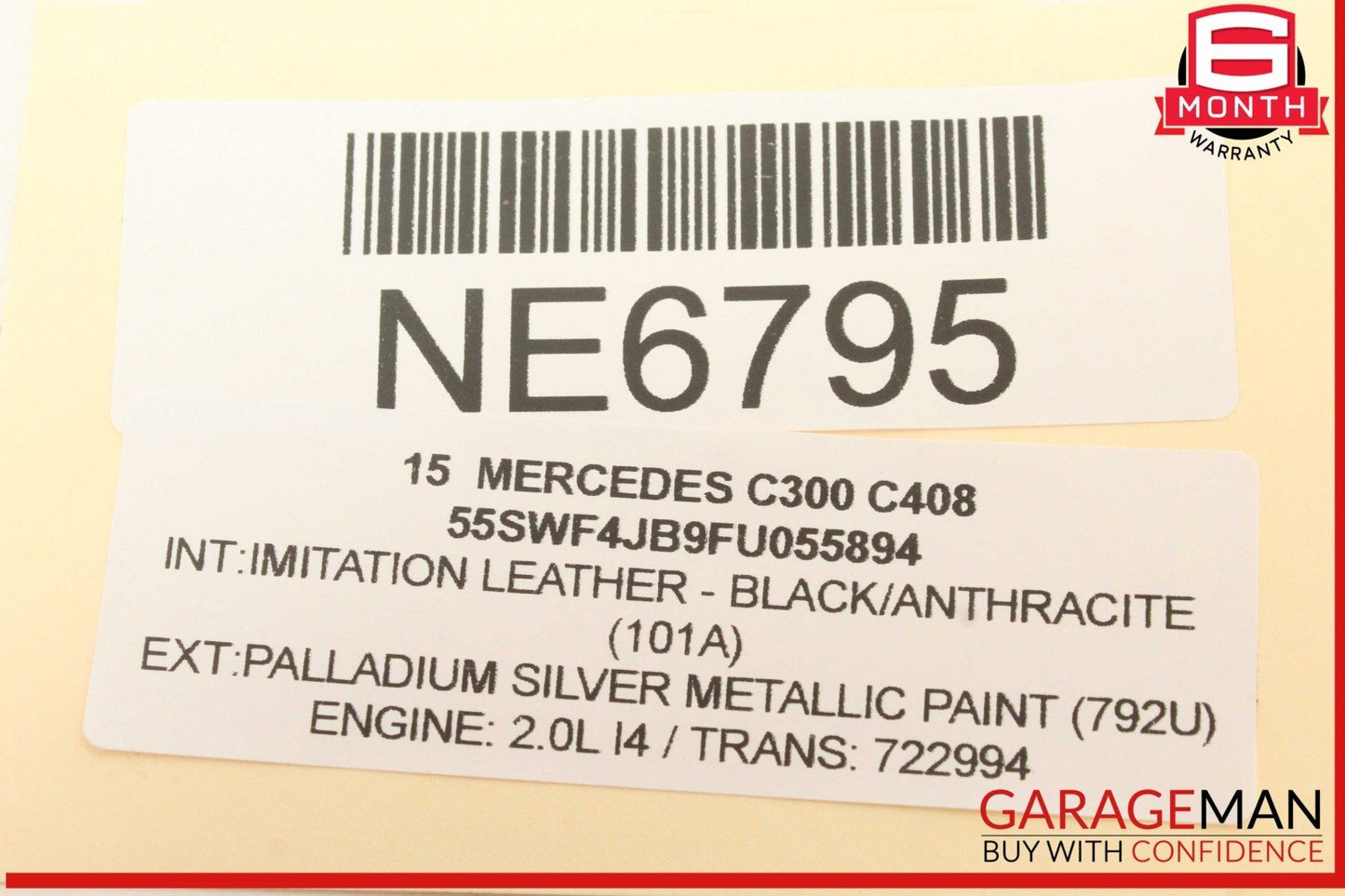 15-20 Mercedes W205 C300 GLC300 Rear Left Side Door Window Regulator Motor OEM