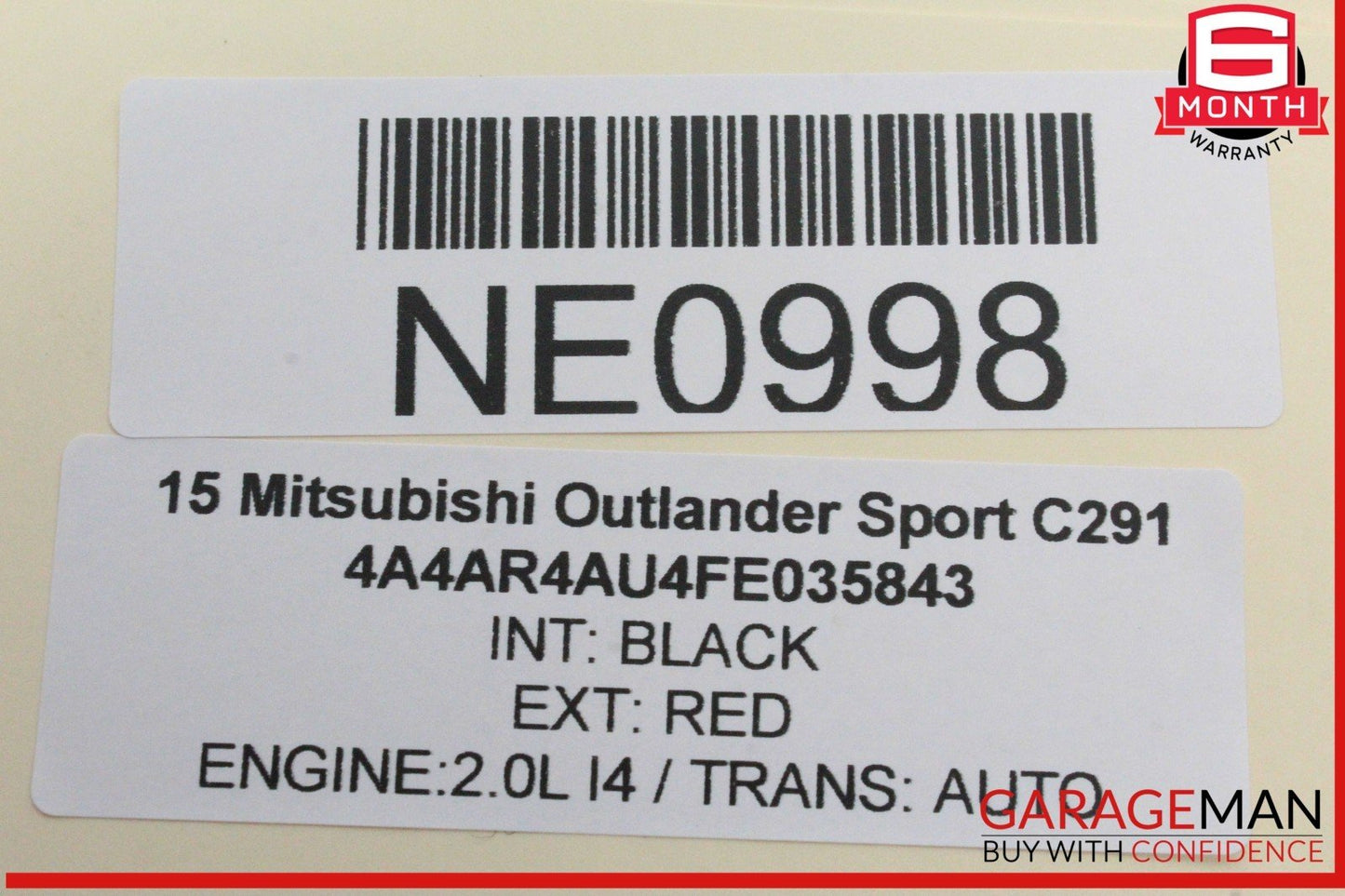 14-15 Mitsubishi Outlander Sport Speedometer Instrument Cluster Gauge OEM