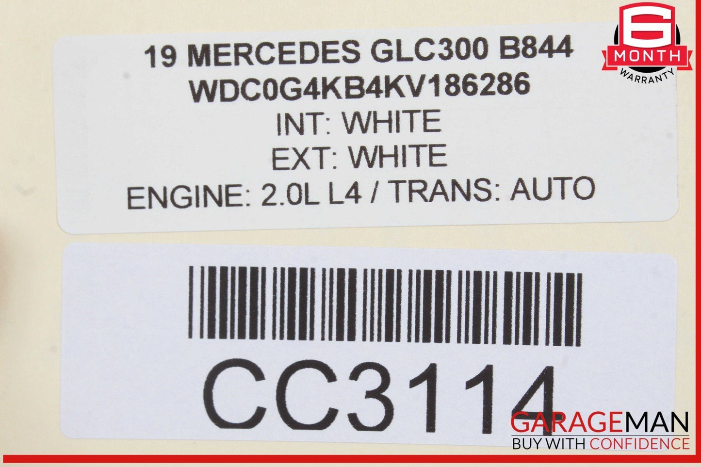 2016-2019 Mercedes X253 GLC300 4Matic Engine Motor Assembly 2L AWD 71k