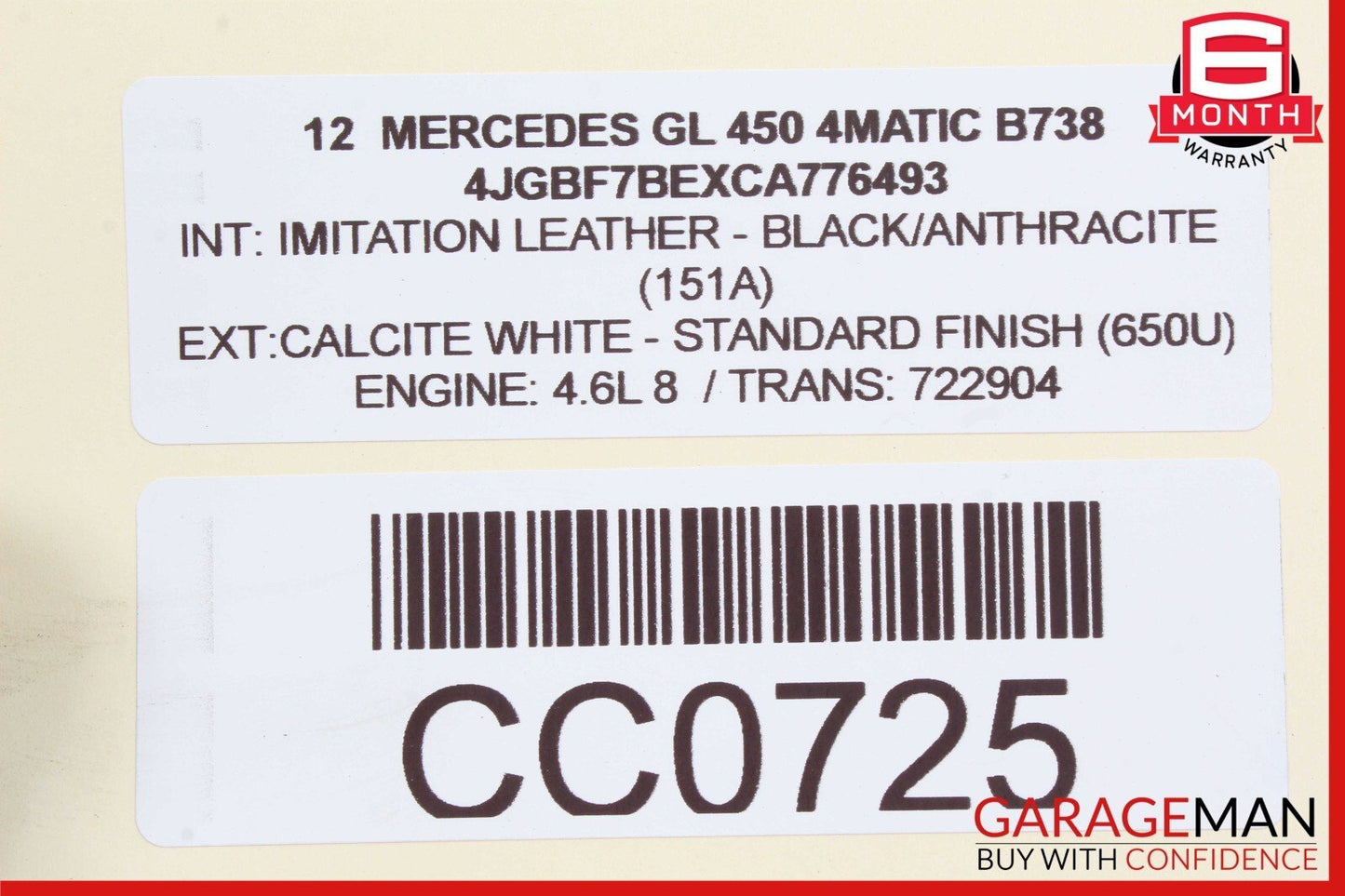 09-13 Mercedes X164 GL450 Driver Steering Wheel Black w/ Paddle Shifters OEM