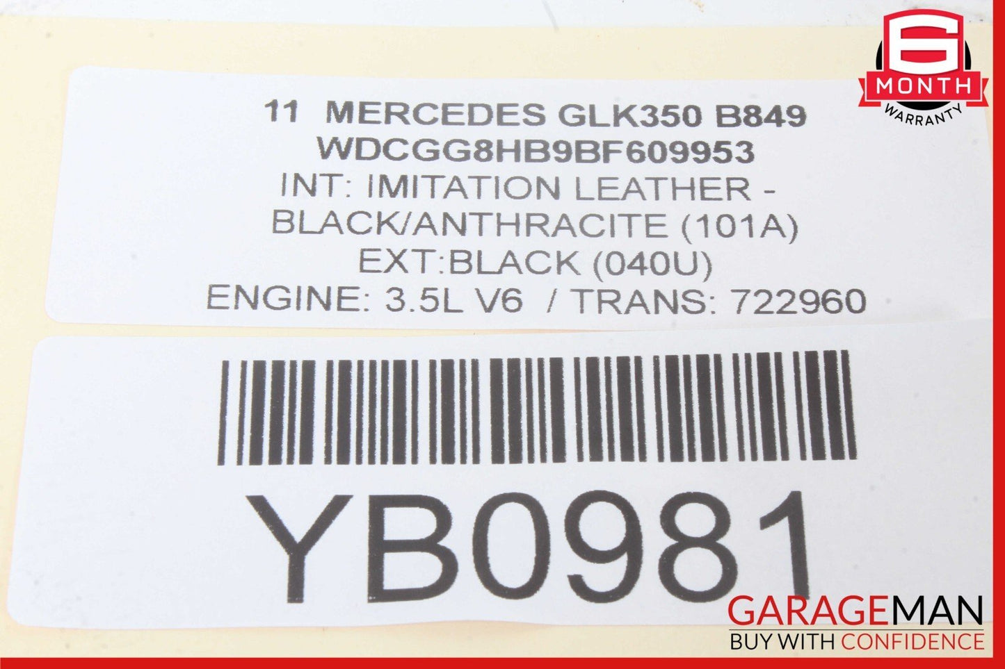 08-11 Mercedes X204 GLK350 C300 C350 Instrument Speedometer Cluster OEM