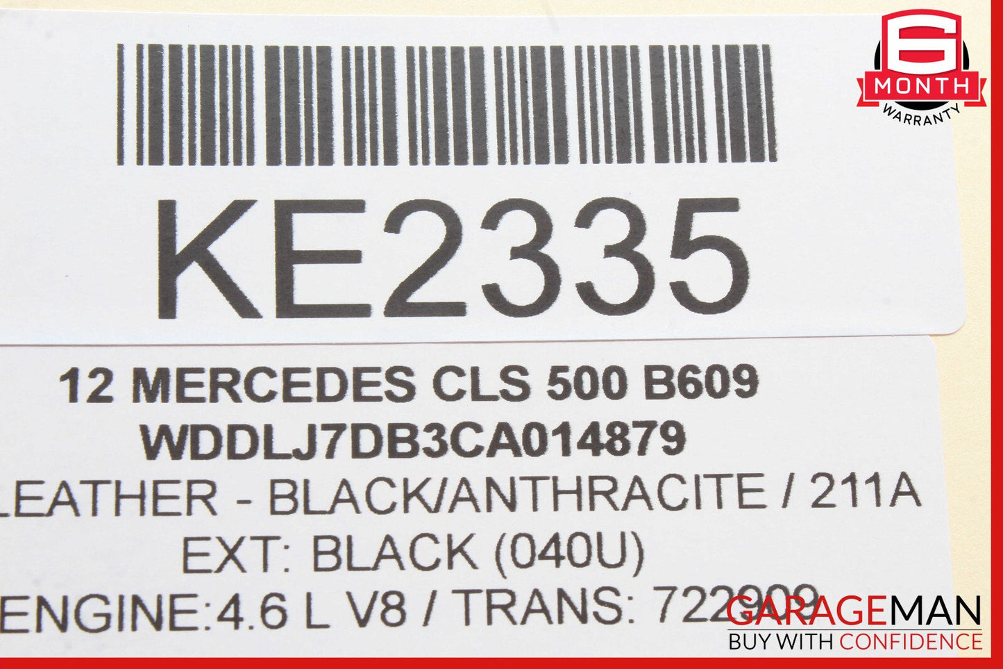 12-18 Mercedes W218 CLS550 Engine Motor Brake Vacuum Pump 2762300265 OEM