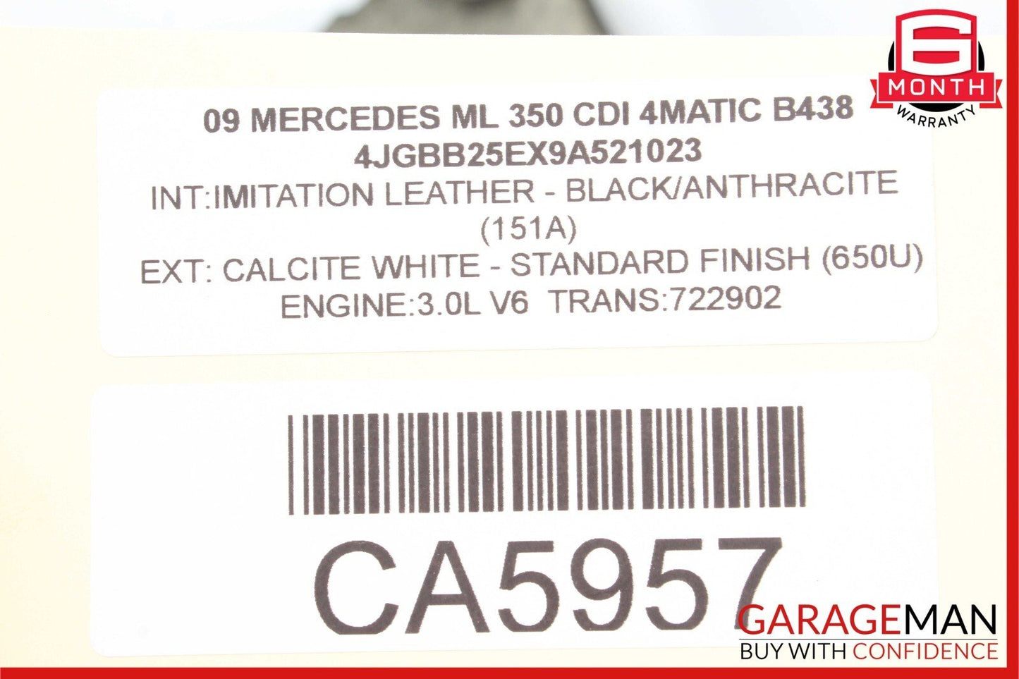 06-12 Mercedes W164 ML350 ML550 Rear Left Side Suspension Lower Control Arm OEM