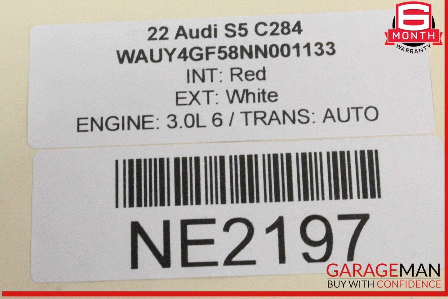 18-24 Audi S5 Gas Fuel Filler Flap Door Bracket White 8W7809906 OEM