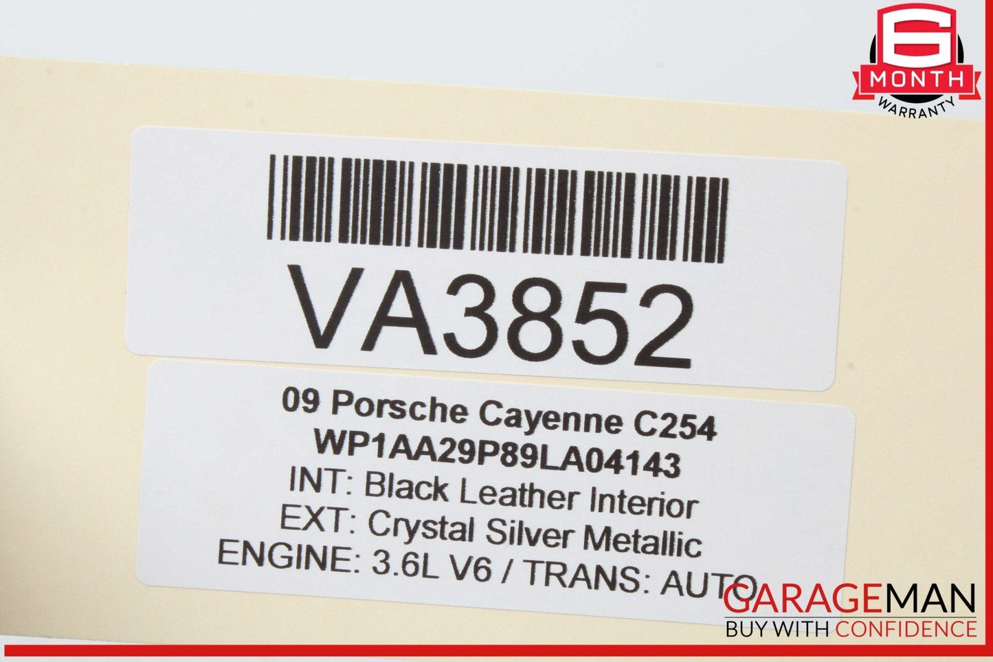 03-10 Porsche Cayenne 955 957 Rear Left Driver Side Window Regulator Motor OEM