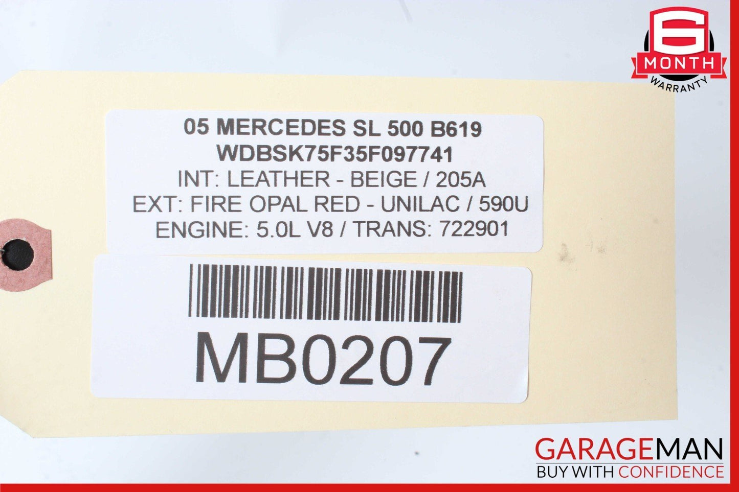 03-06 Mercedes R230 SL500 SL55 AMG Under Seat Control Module Right Side OEM