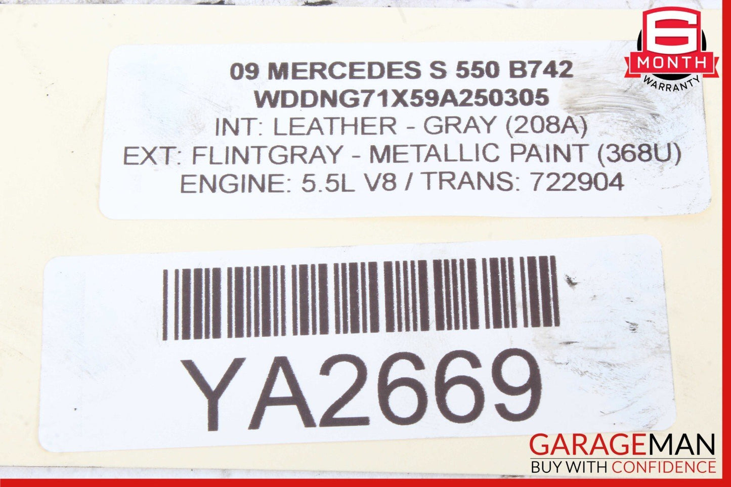 07-09 Mercedes W221 S550 CLS350 Power Steering Pump Reservoir Assembly OEM