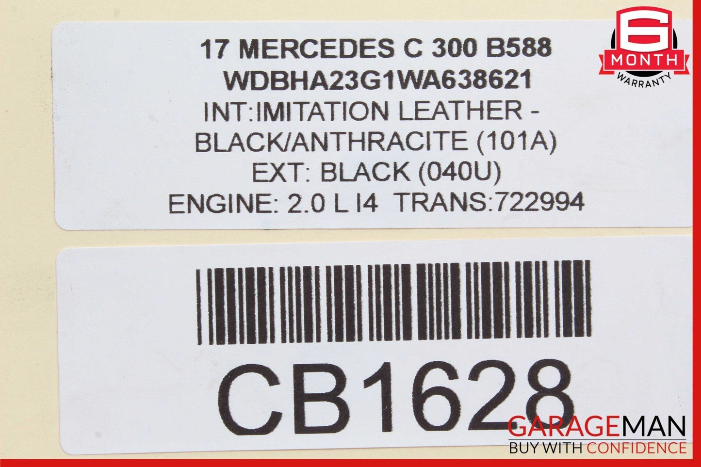 15-20 Mercedes W205 C300 SLC300 Air Intake Cleaner Filter Housing Box OEM