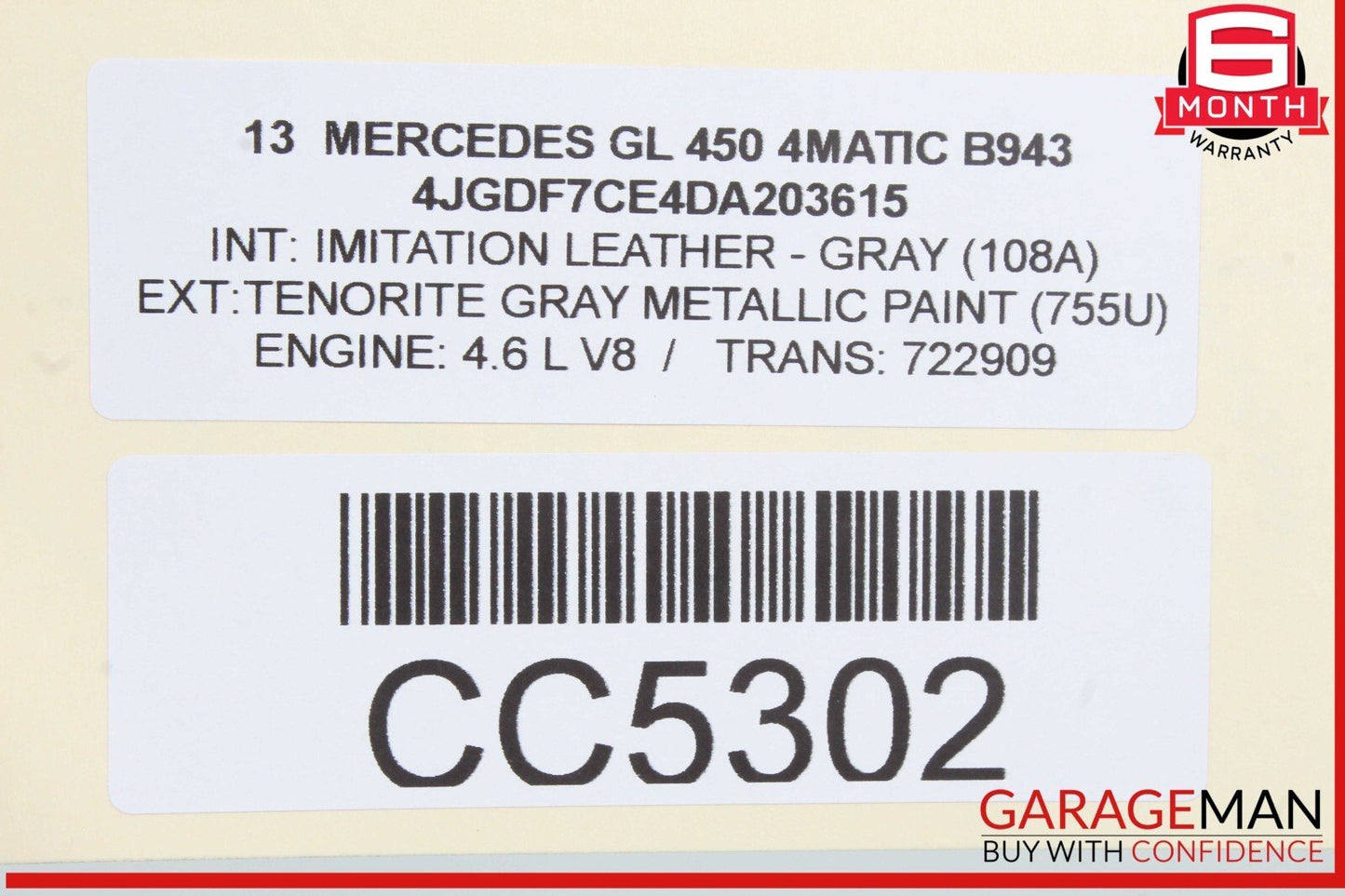 12-16 Mercedes X166 GL450 GL350 ML400 Dashboard Dash Board Panel Assembly OEM