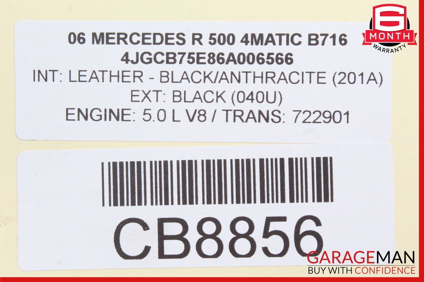06-12 Mercedes W251 R500 R320 Rear Right Side Lower Suspension Control Arm OEM