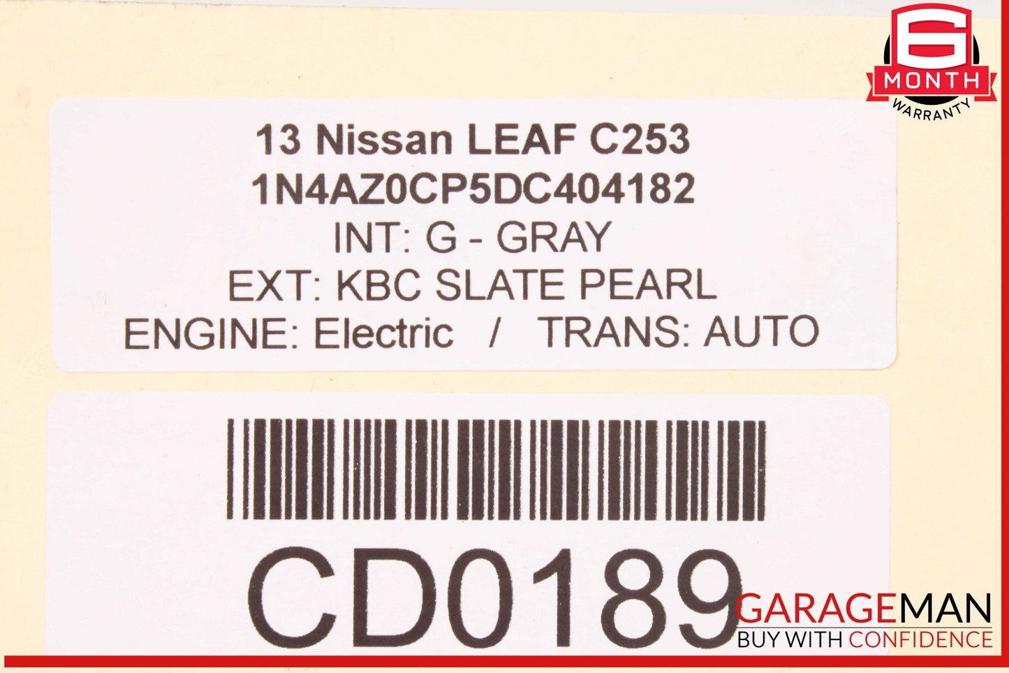 13-16 Nissan Leaf Electric Engine Motor OEM
