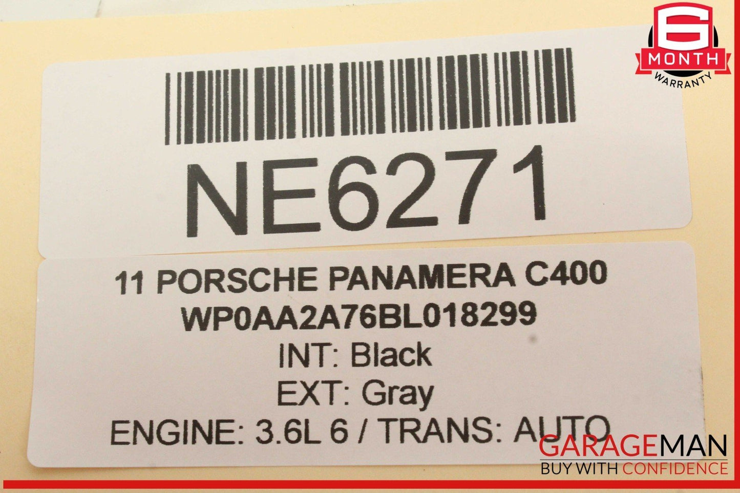 10-16 Porsche Panamera 970 Front Right or Rear Left Window Regulator Motor OEM