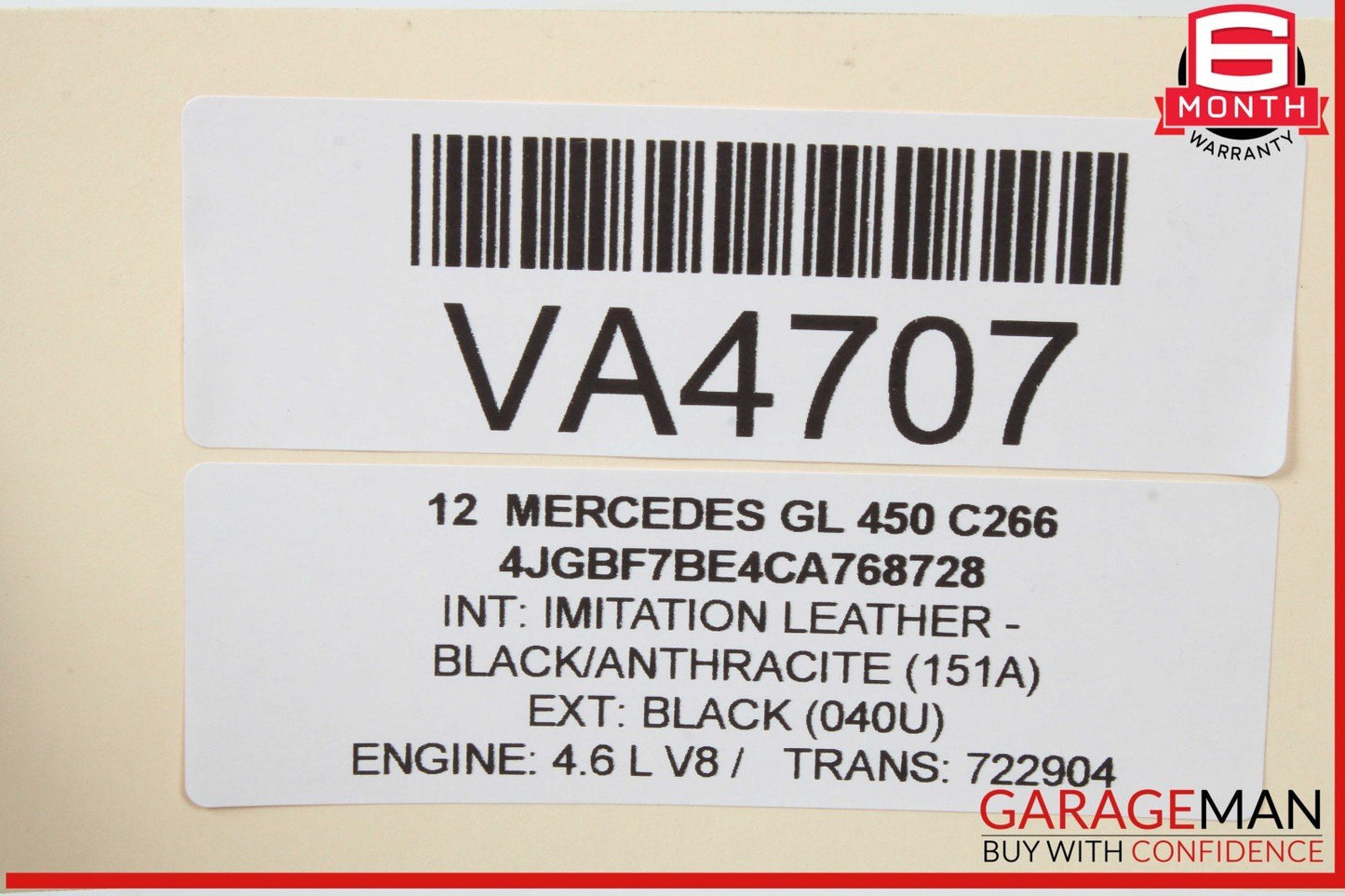 06-13 Mercedes X164 GL450 ML500 Front Left Exterior Door Handle Keyless Go OEM