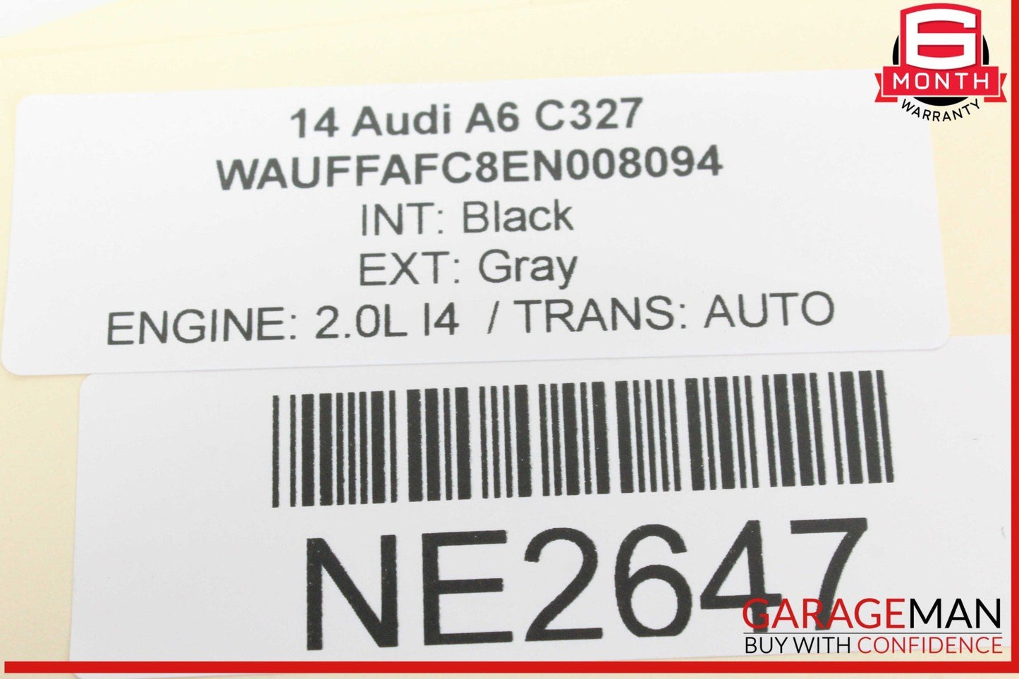 14-15 Audi A6 Front Right Passenger Side Door Rear View Mirror 4G1857410AQ OEM