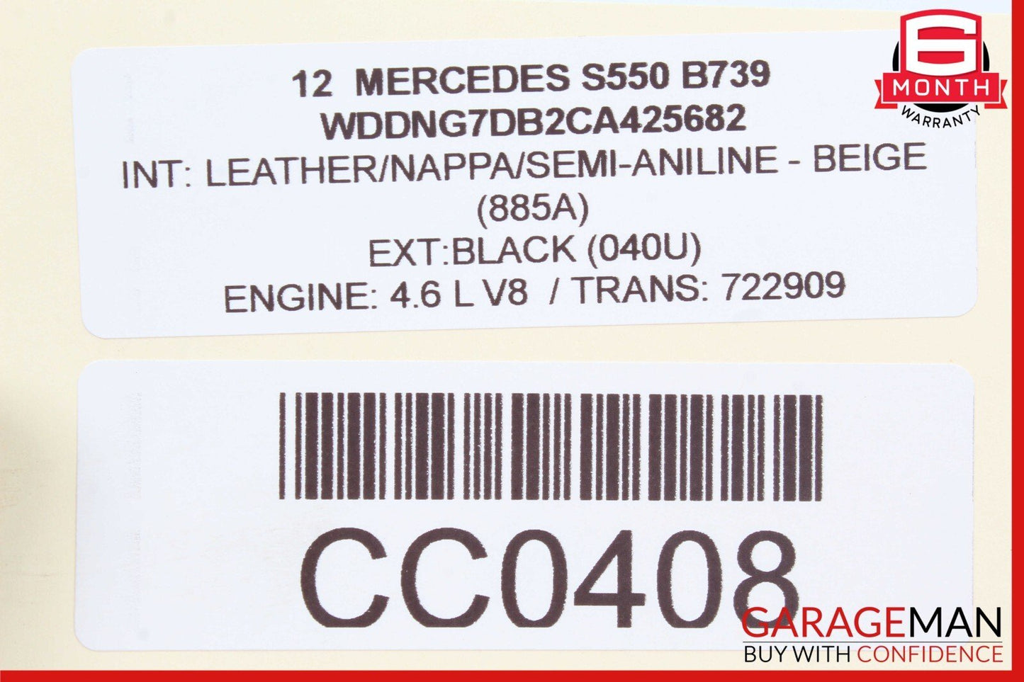 11-14 Mercedes S550 CL550 4.7L V8 Right Side Turbocharger Turbo Charger Manifold