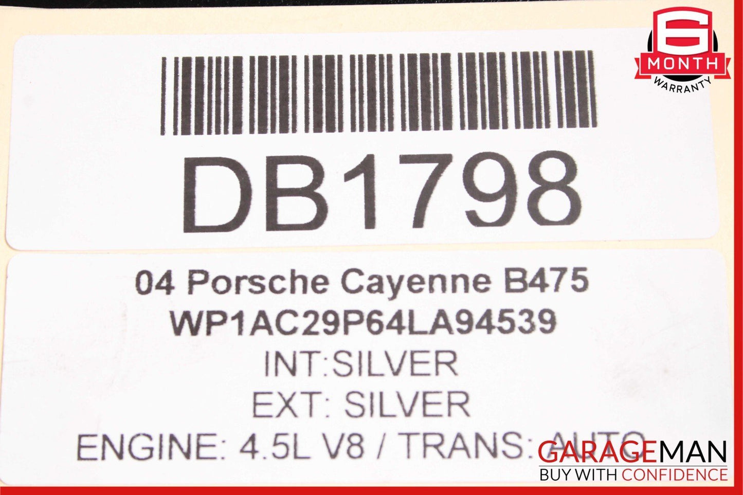 03-06 Porsche Cayenne 955 Engine Support Mount Crossmember Cross Member Frame