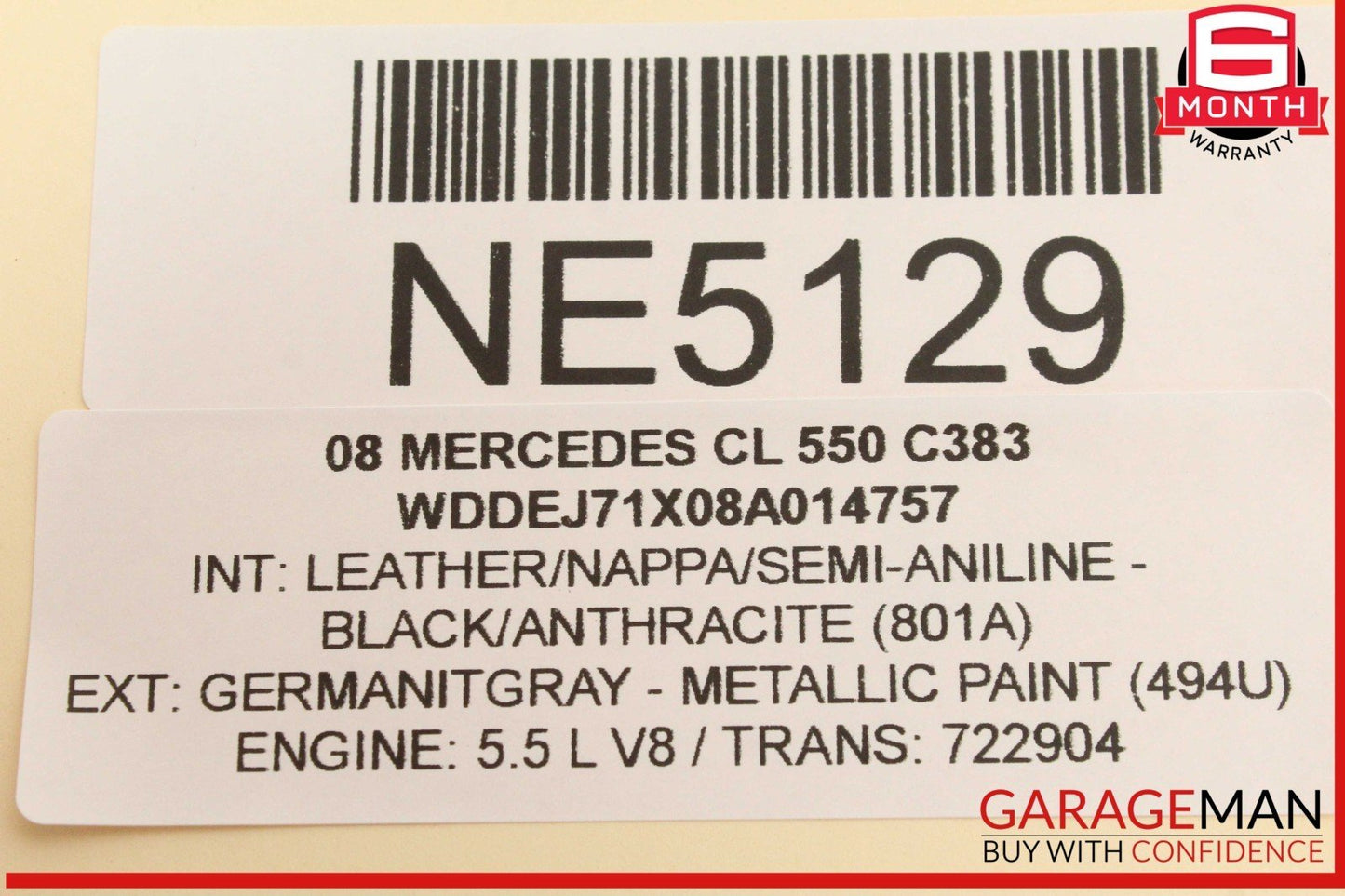 07-14 Mercedes W216 CL550 S600 Ride Height ESP Parking Sensor Control Switch OEM