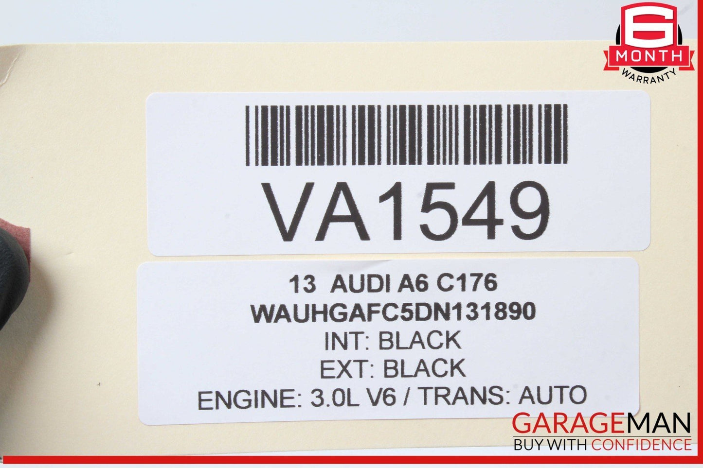 12-18 Audi A6 A7 Right Passenger Side Exterior Door Handle Black 4H0837886 OEM