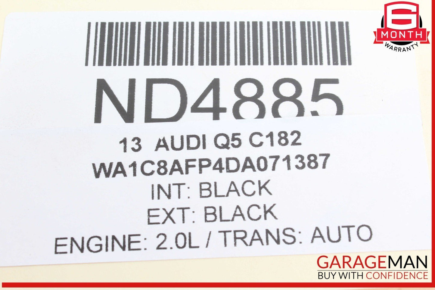13-17 Audi Q5 Rear Left Driver Side Bumper Guide Mount Bracket 8R0807453 OEM