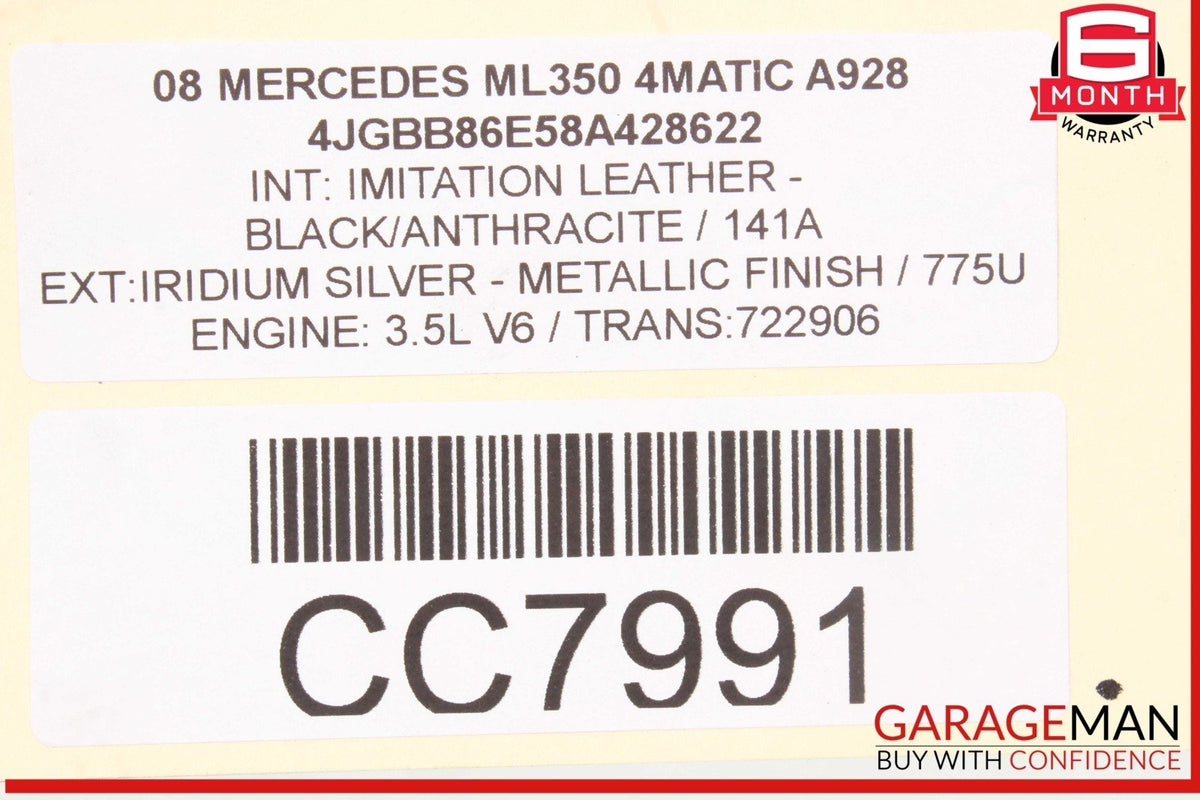 06-12 Mercedes W164 ML350 GL500 Power Steering Rack & Pinion Assembly OEM