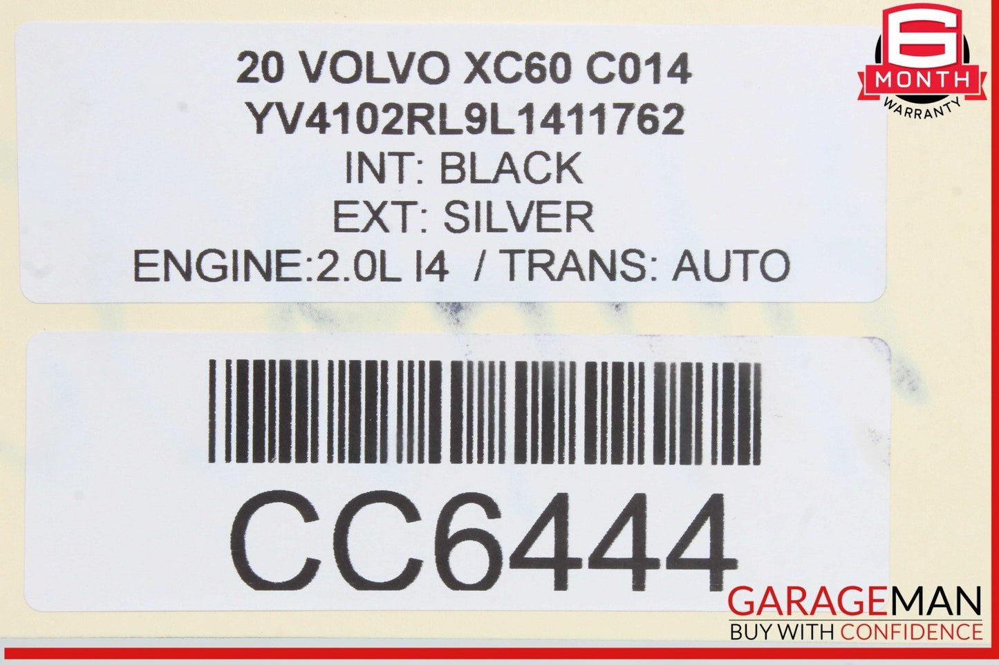 18-21 Volvo XC60 AWD 2.0L Engine Motor Block Assembly OEM 127k