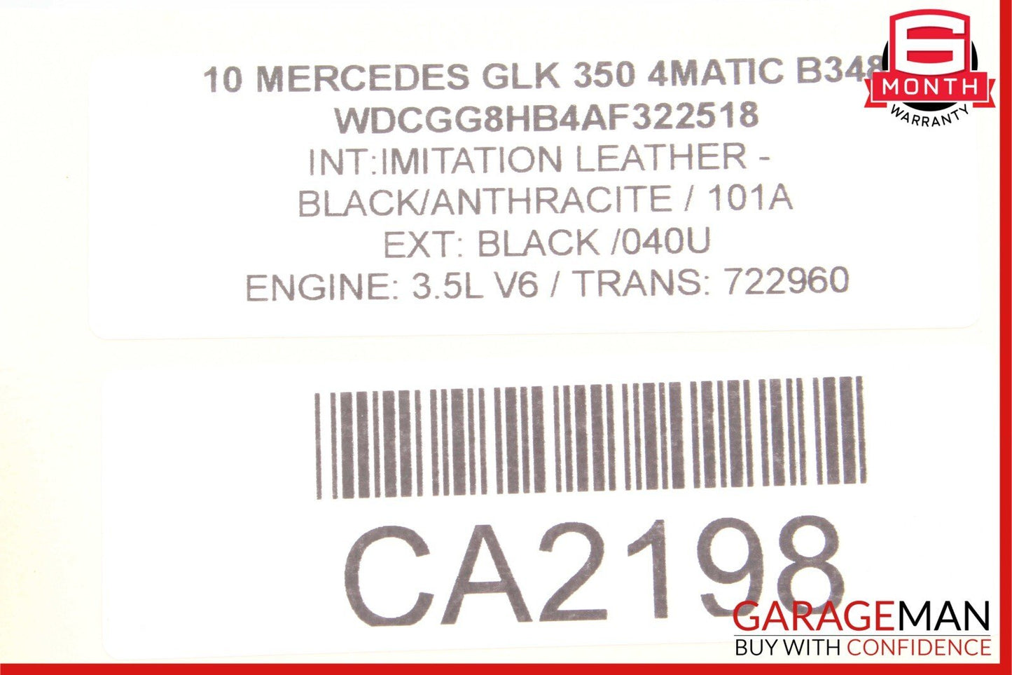 08-18 Mercedes C300 E350 E400 GLK350 Rear Left Side Door Lock Latch Actuator