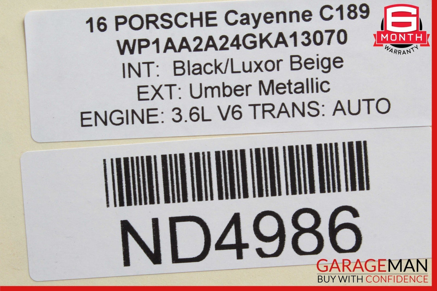 11-18 Porsche Cayenne 958 3.6L V6 AT Automatic Transmission Assembly OEM 112k