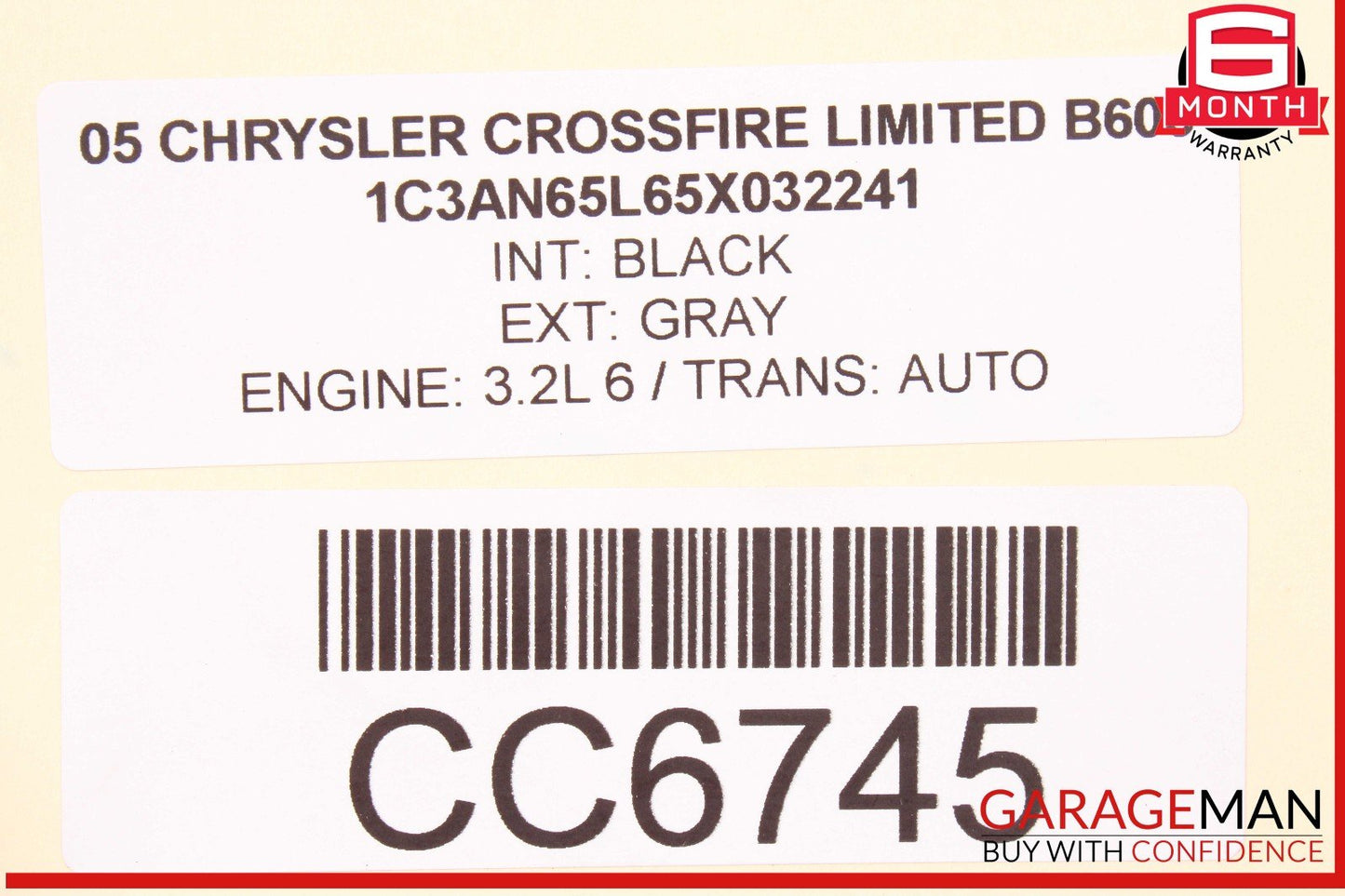 04-08 Chrysler Crossfire SLK350 Rear Differential Diff Axle Carrier 3.27 OEM