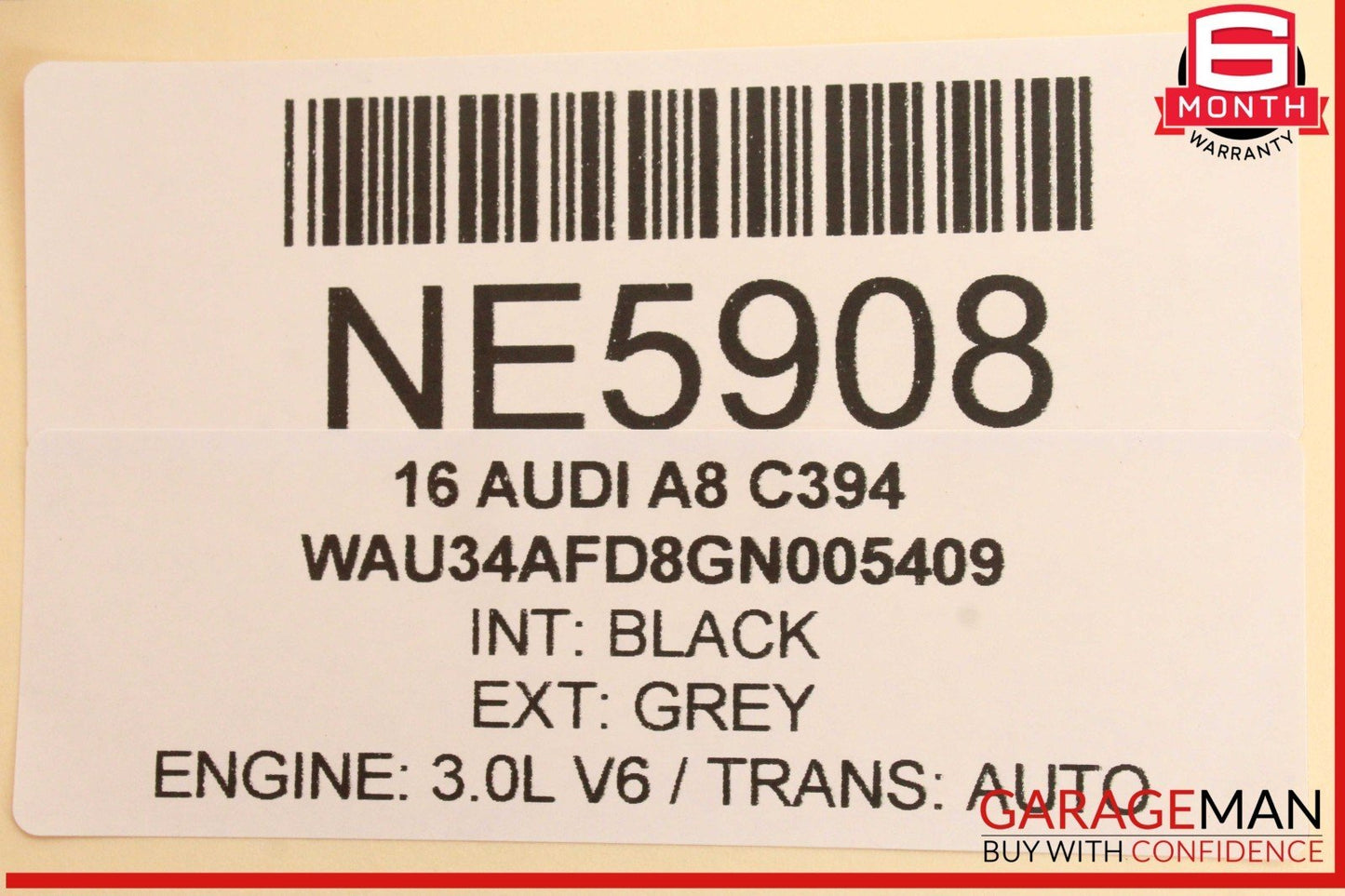 11-18 Audi A8 S8 Front Right Side Door Rear View Mirror Gray w/ Camera OEM