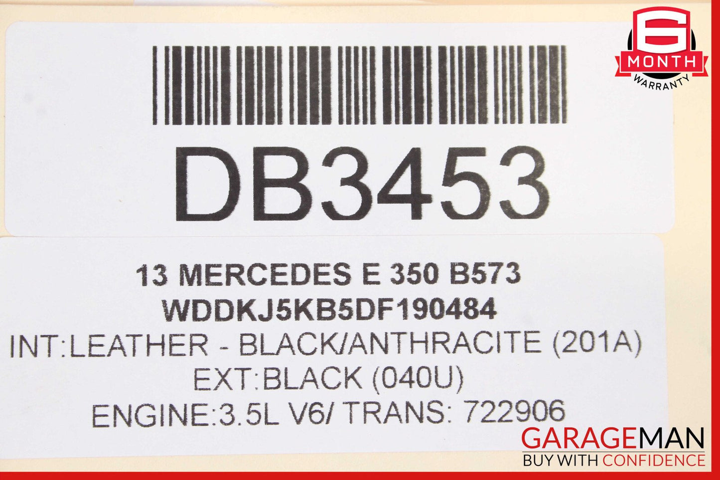 10-17 Mercedes W207 E350 C250 Coupe Front Right Side Seat Cushion Upper OEM